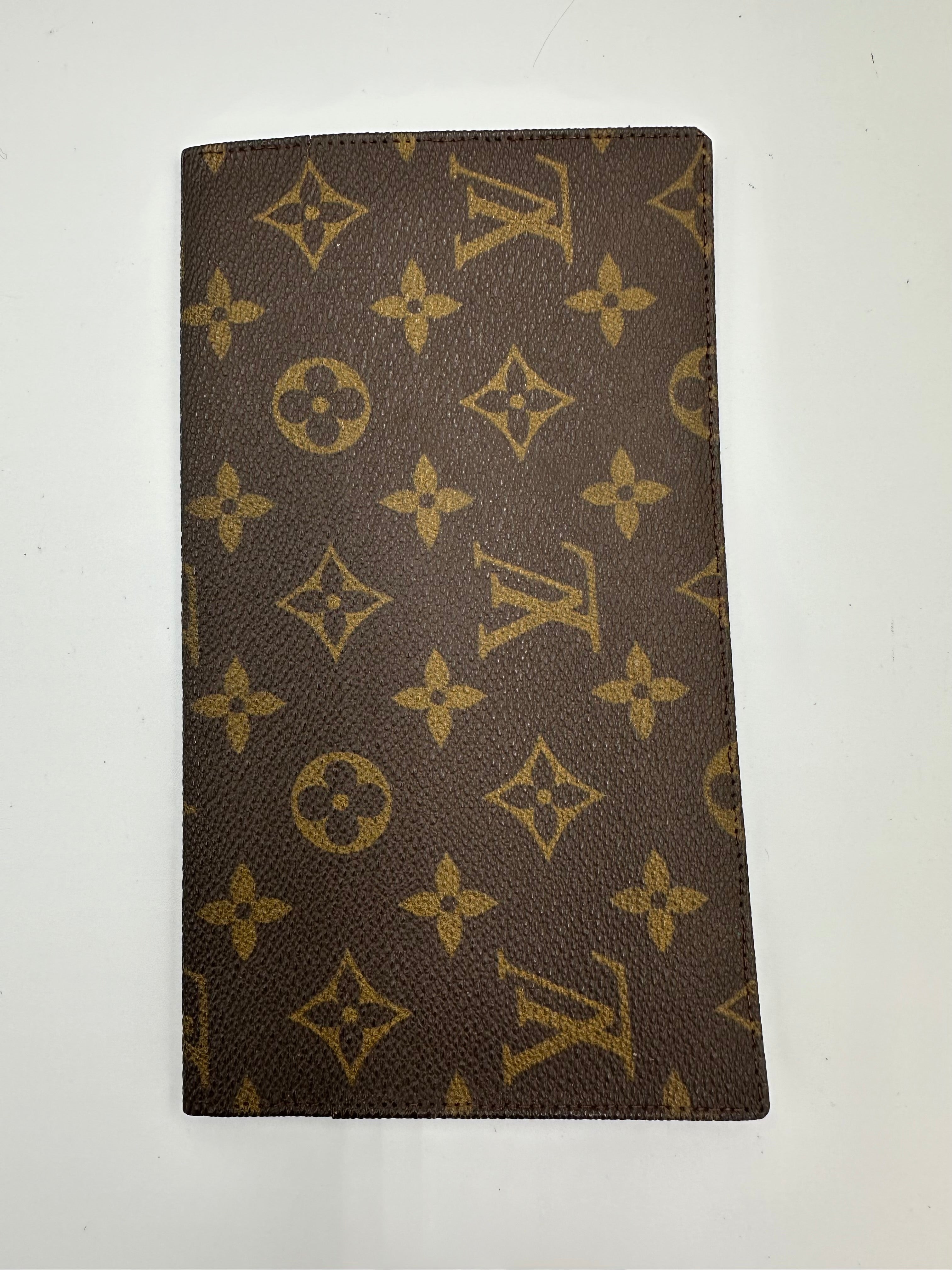 Louis Vuitton leather Agenda Posh notebook cover monogram print
