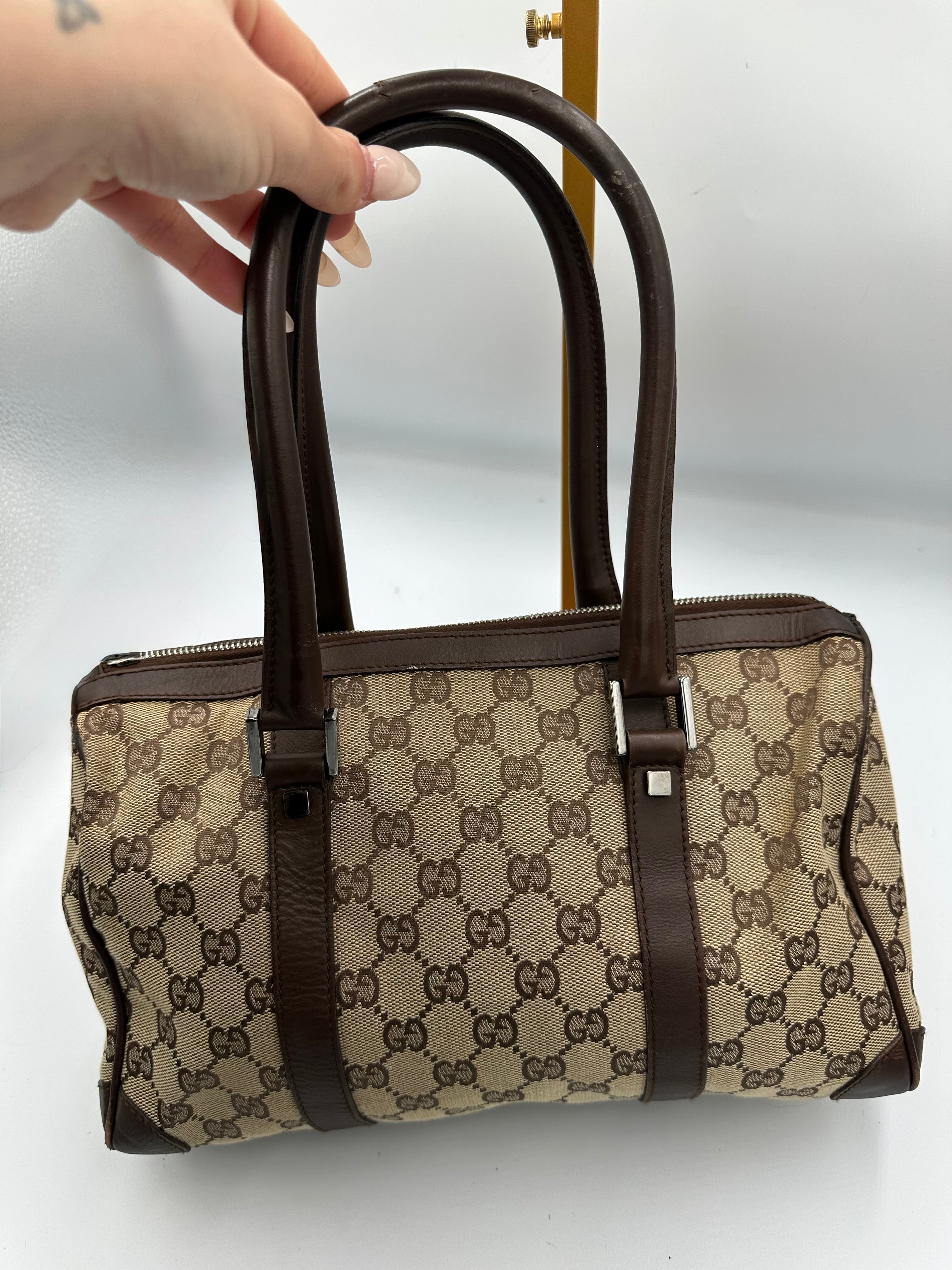 Vintage Gucci Boston shoulder bag monogram