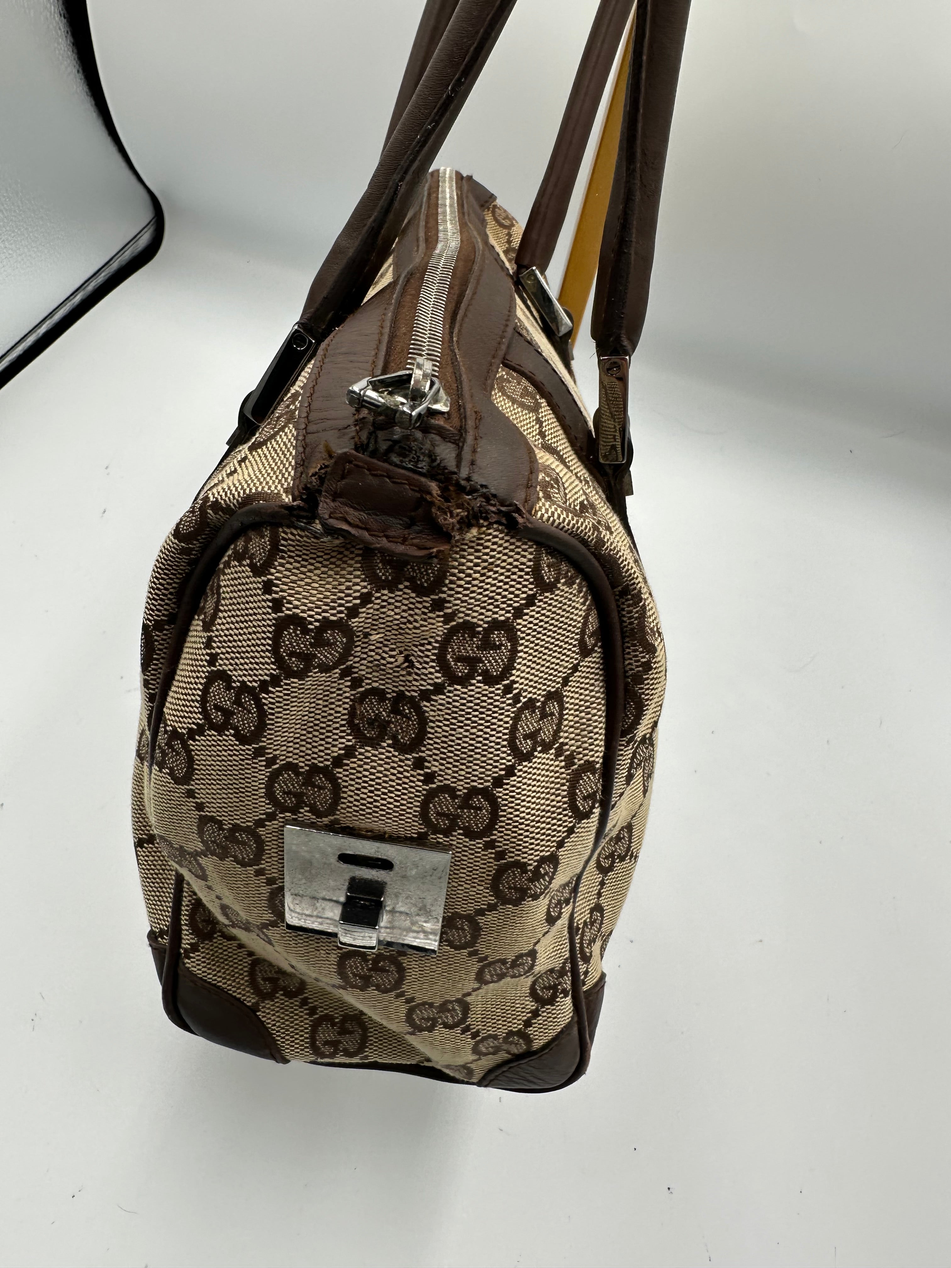 Vintage Gucci Boston shoulder bag monogram