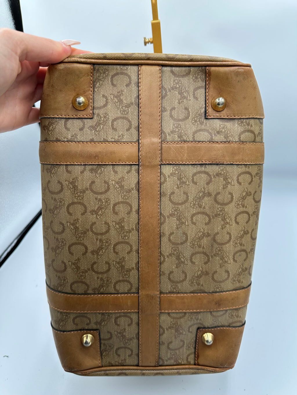 Vintage Celine Macadam Boston bag