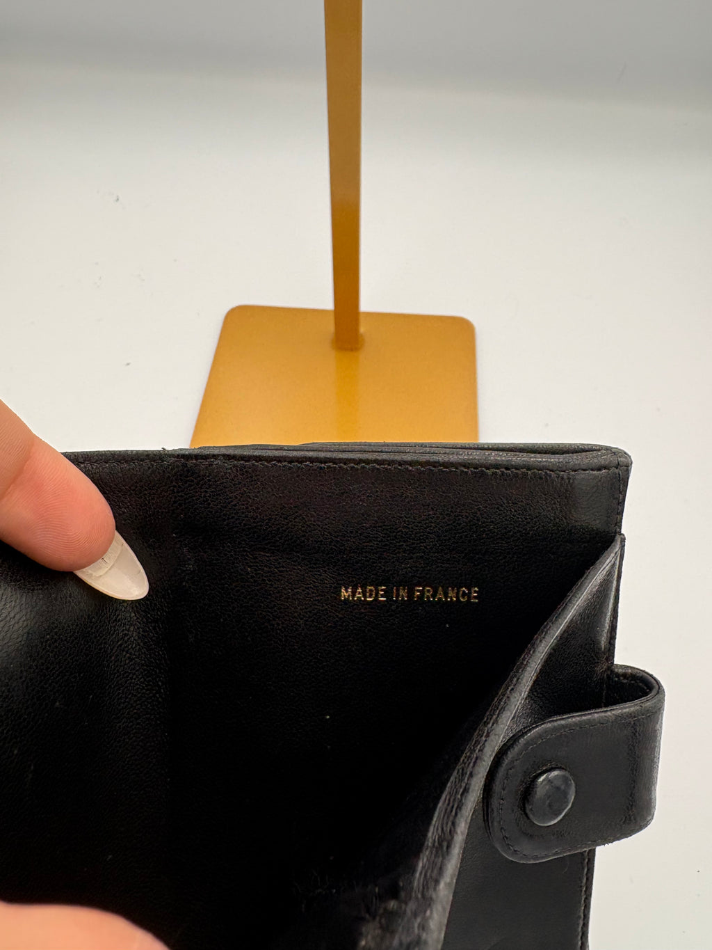 Chanel Timeless black lambskin leather bifold quilted Wallet