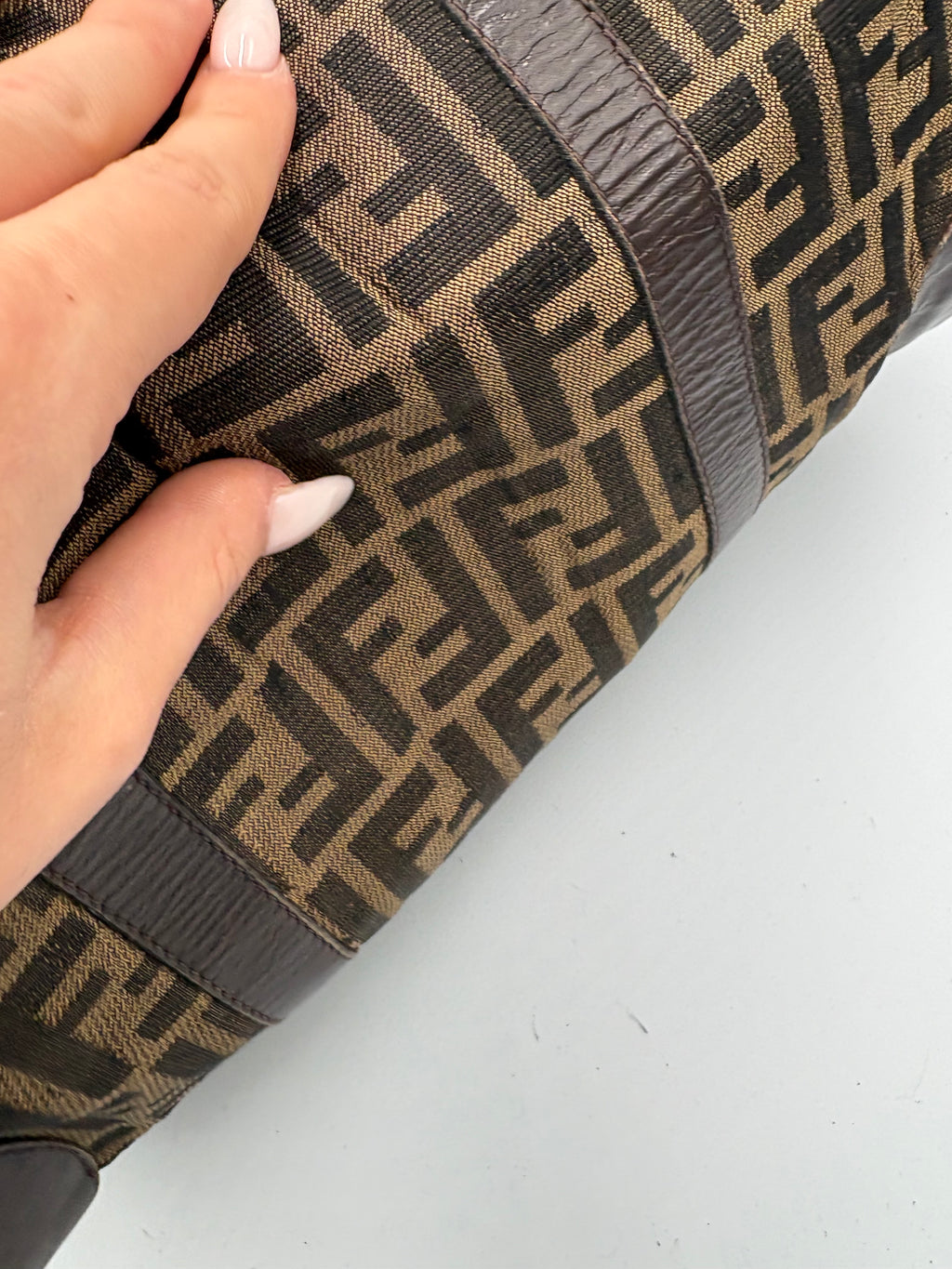 Fendi 90s Zucca Boston Monogram shoulder bag