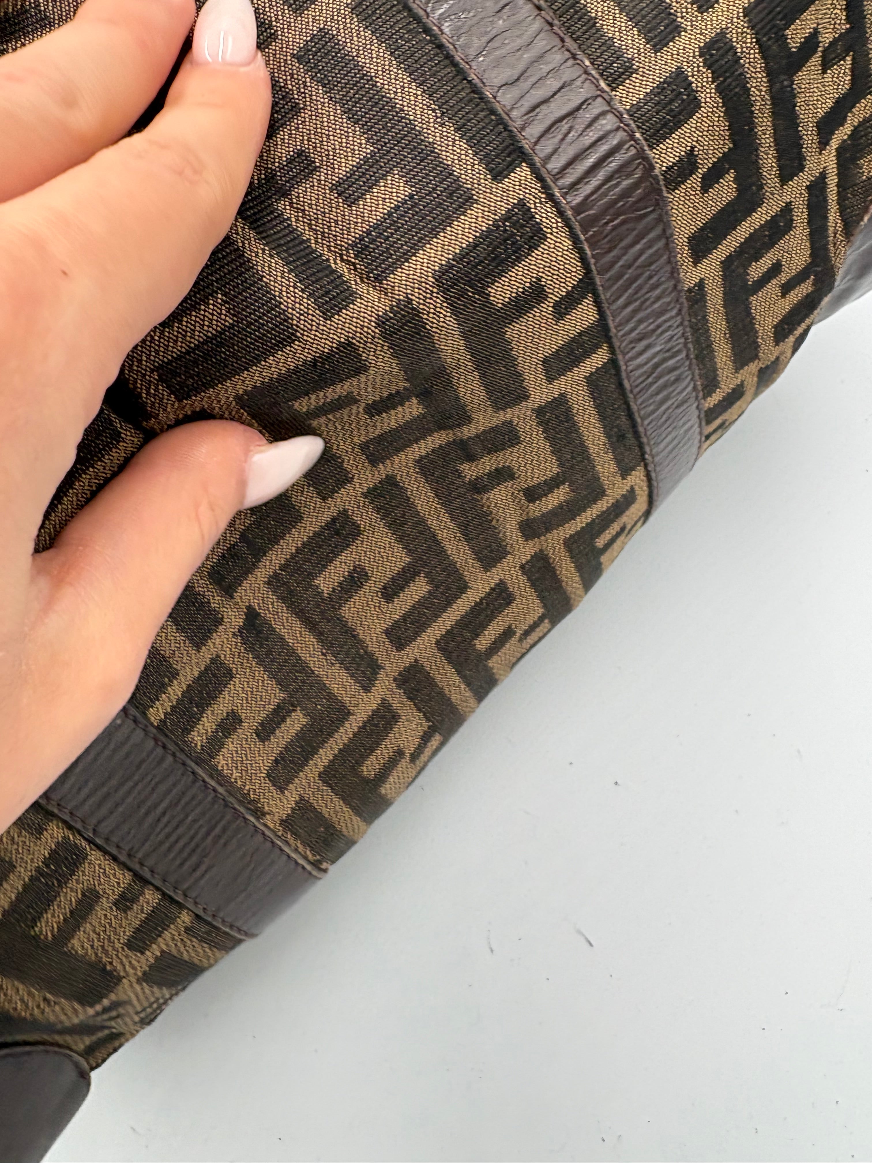 Fendi 90s Zucca Boston Monogram shoulder bag