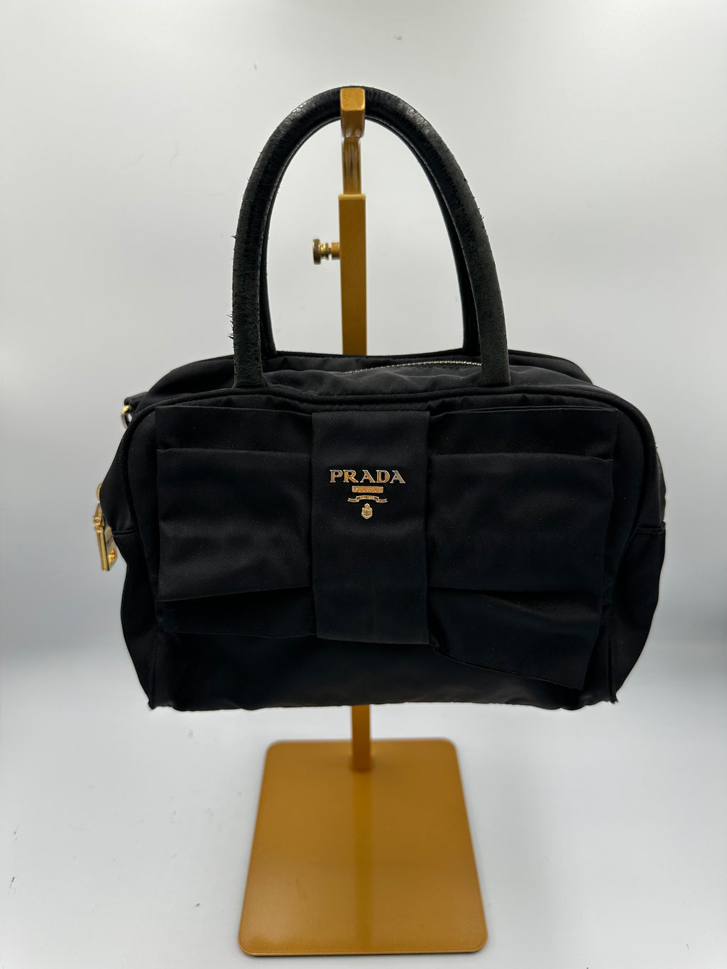 Prada Tessuto Bow top handle bag