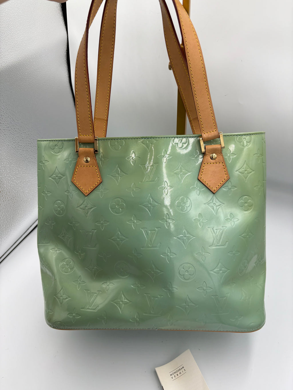 Louis Vuitton Monogram Vernis Houston shoulder bag in mint green