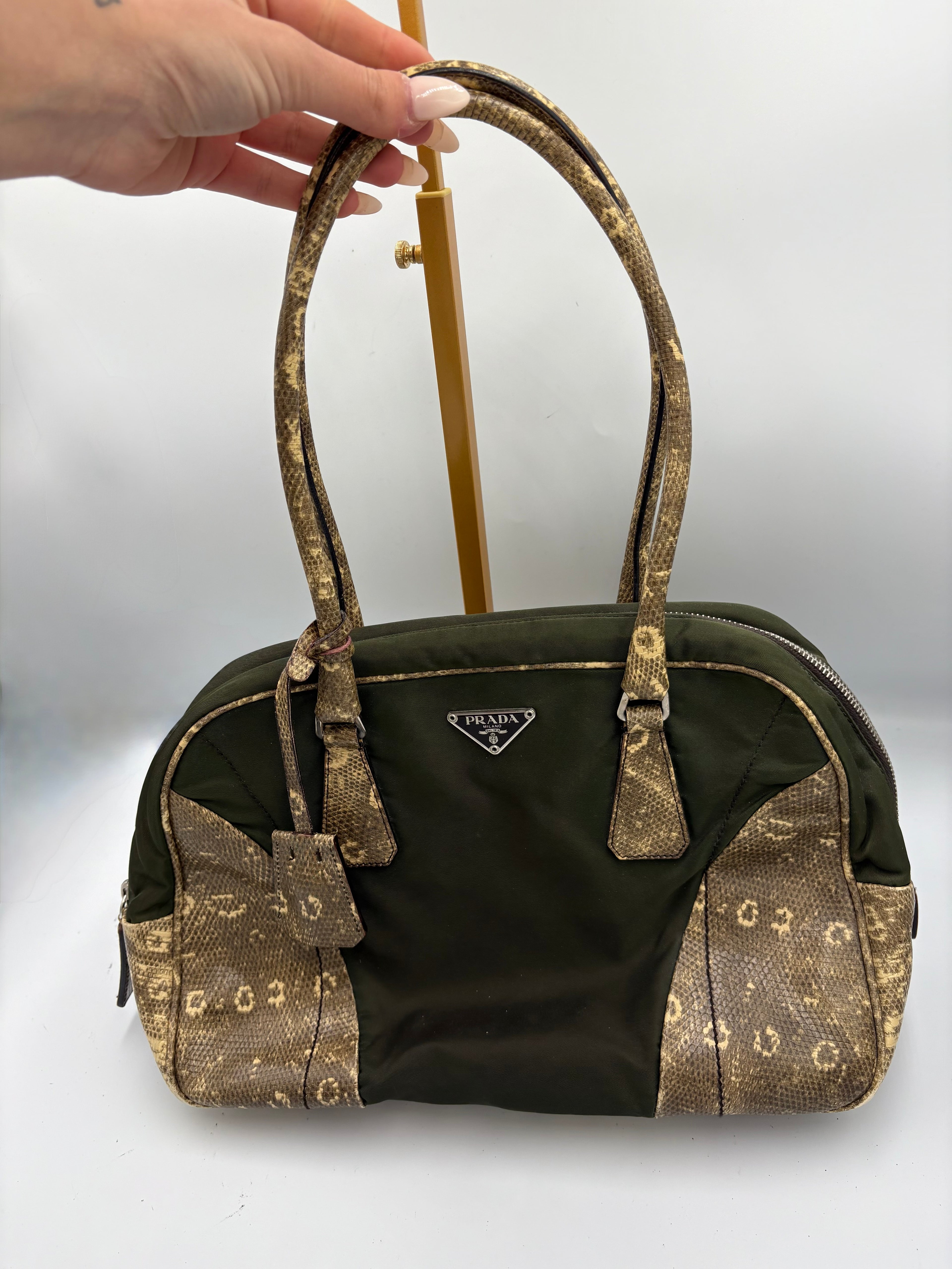 Exotic Python Prada shoulder bag