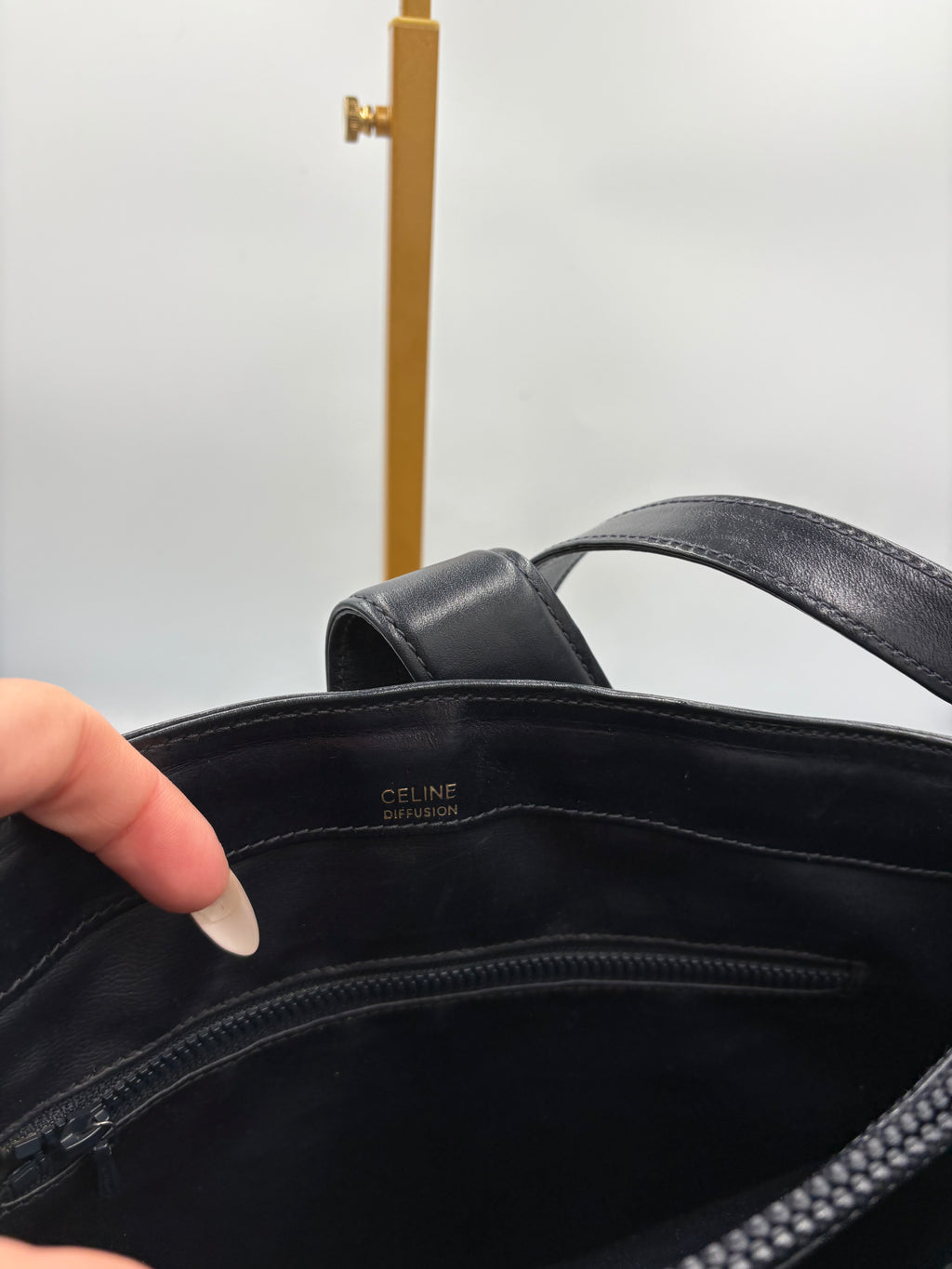 Celine Sulky black monogram shoulder/ crossbody bag
