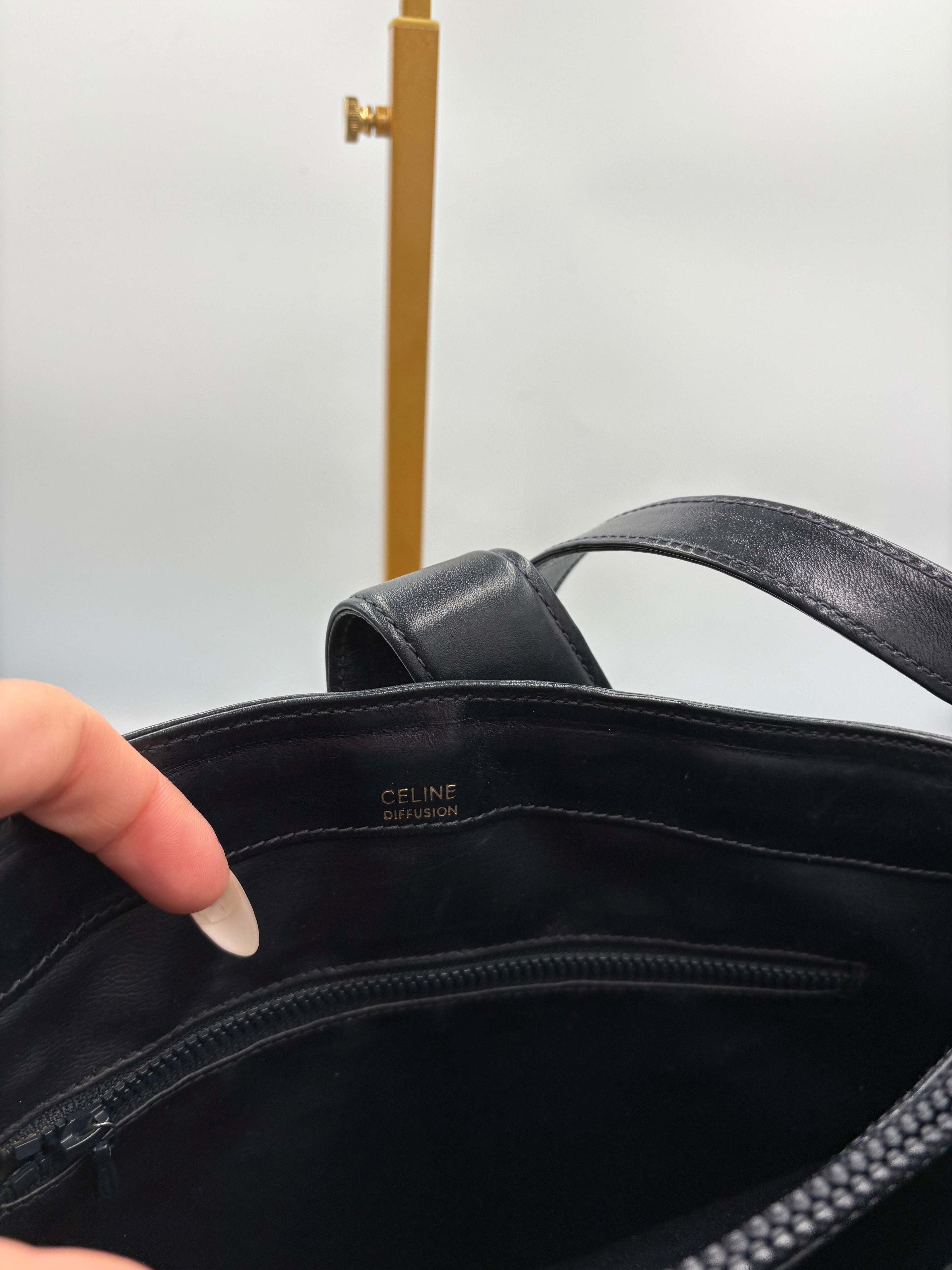 Celine Sulky black monogram shoulder/ crossbody bag