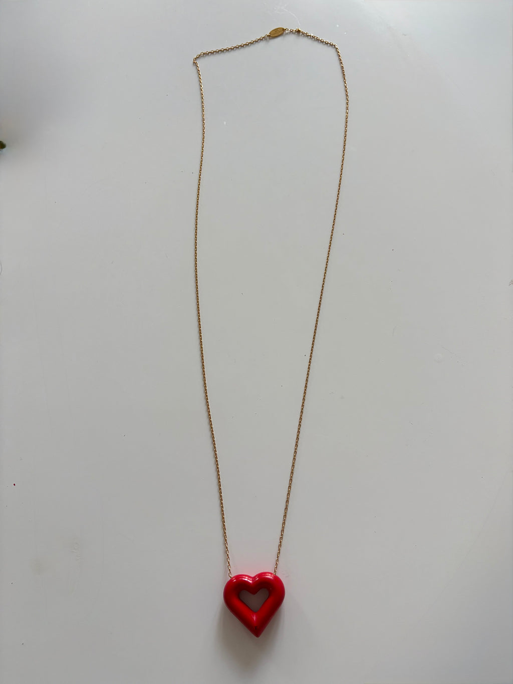 Louis Vuitton 2014 Red Heart Necklace from the LV&V collection