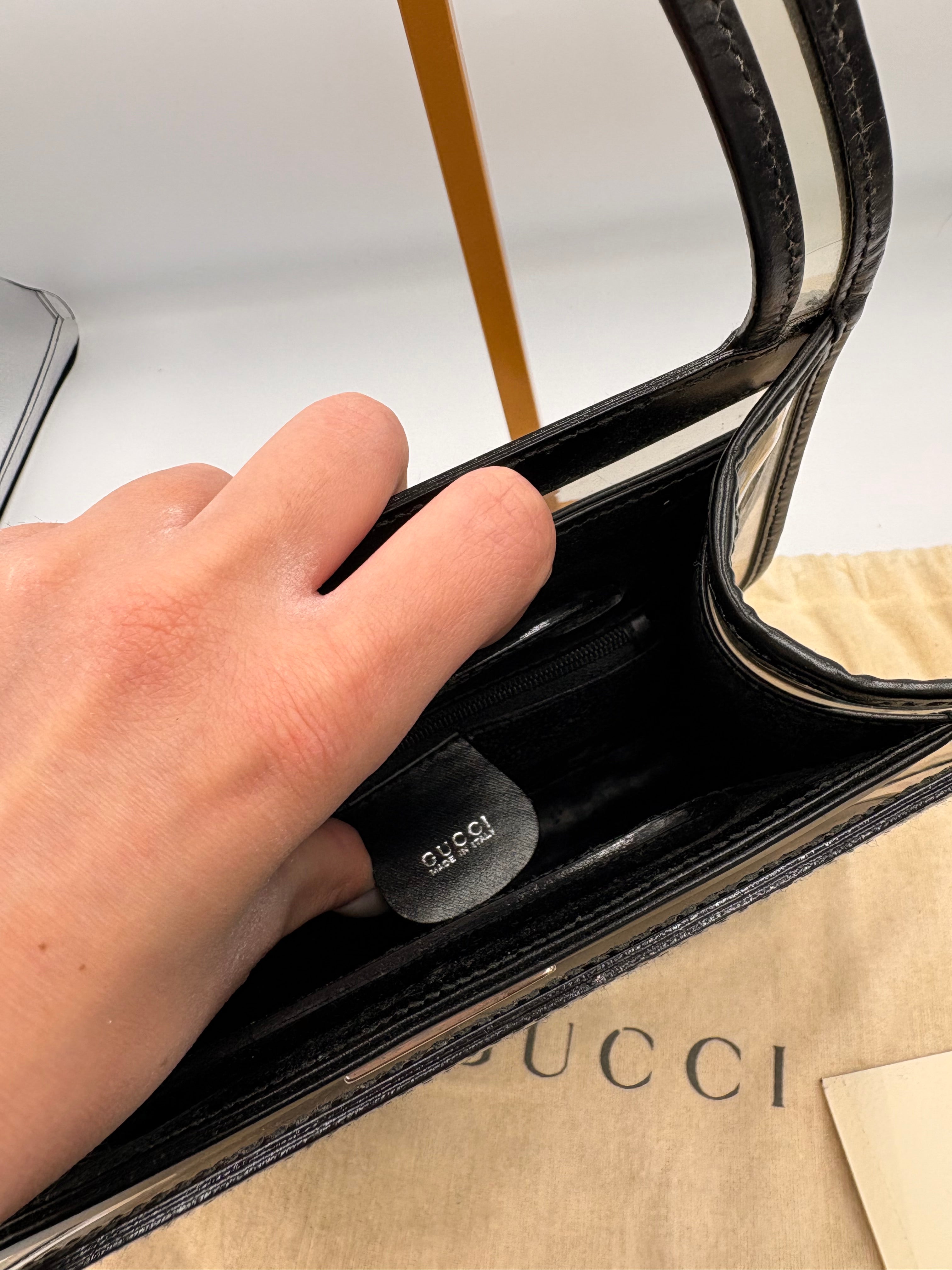 Gucci Tom Ford Era Vinyl black shoulder bag