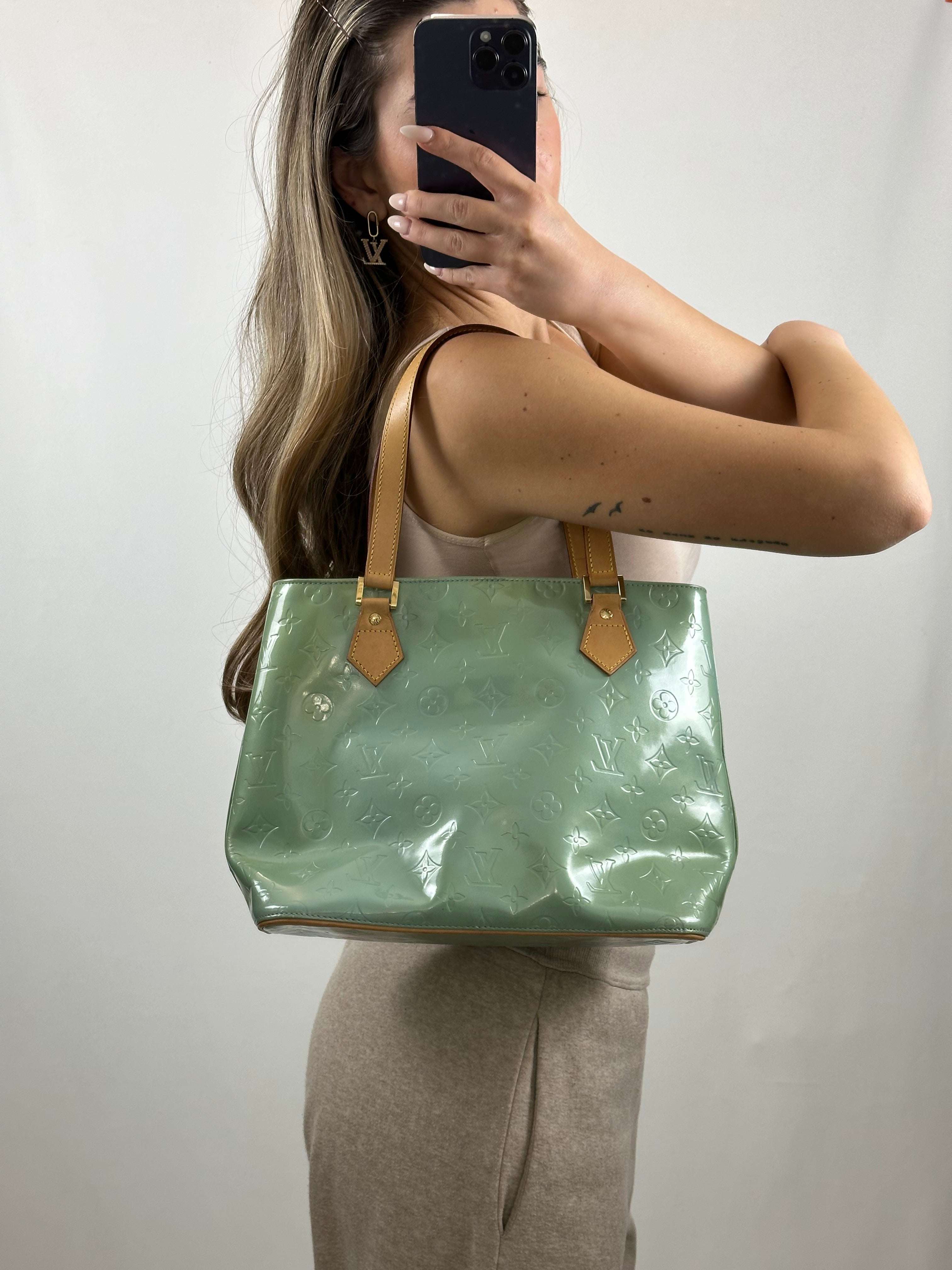 Louis Vuitton Monogram Vernis Houston shoulder bag in mint green