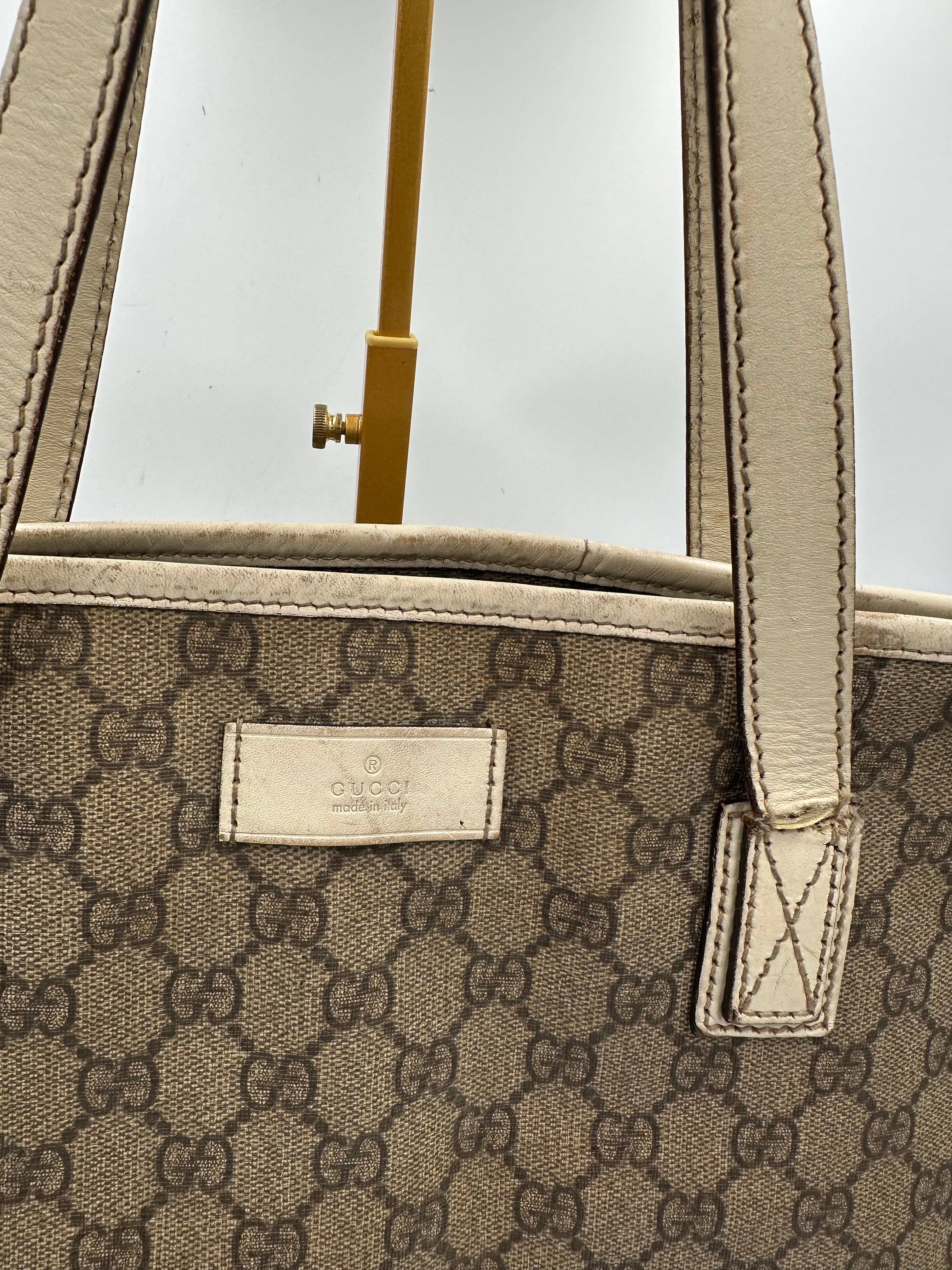 Gucci GG supreme leather tote bag