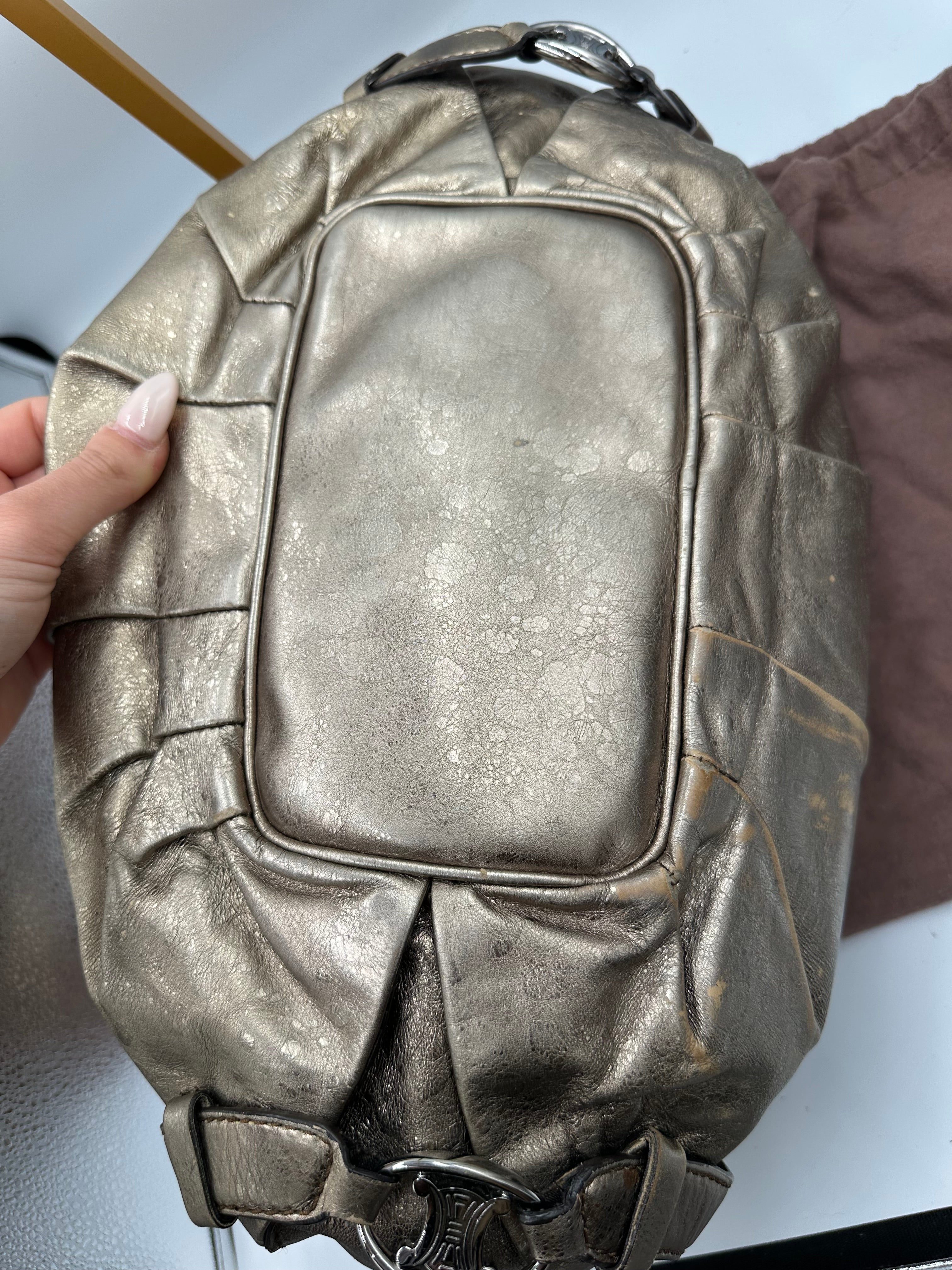 Celine Bittersweet Hobo metallic shoulder bag
