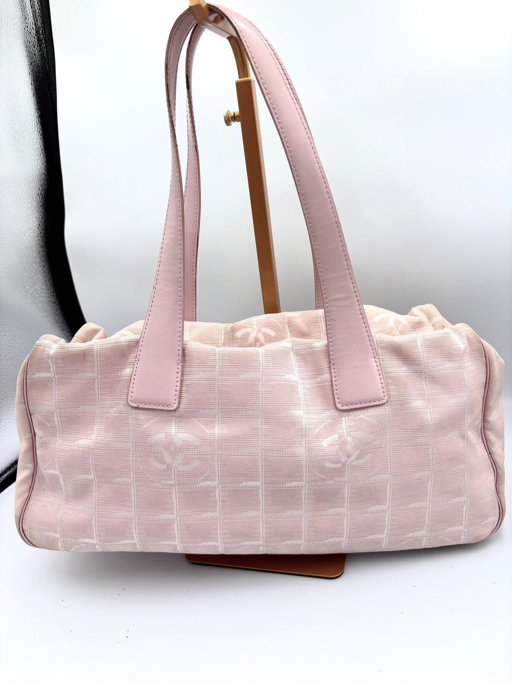 Chanel Travel Line blush pink tote bag from circa 2004