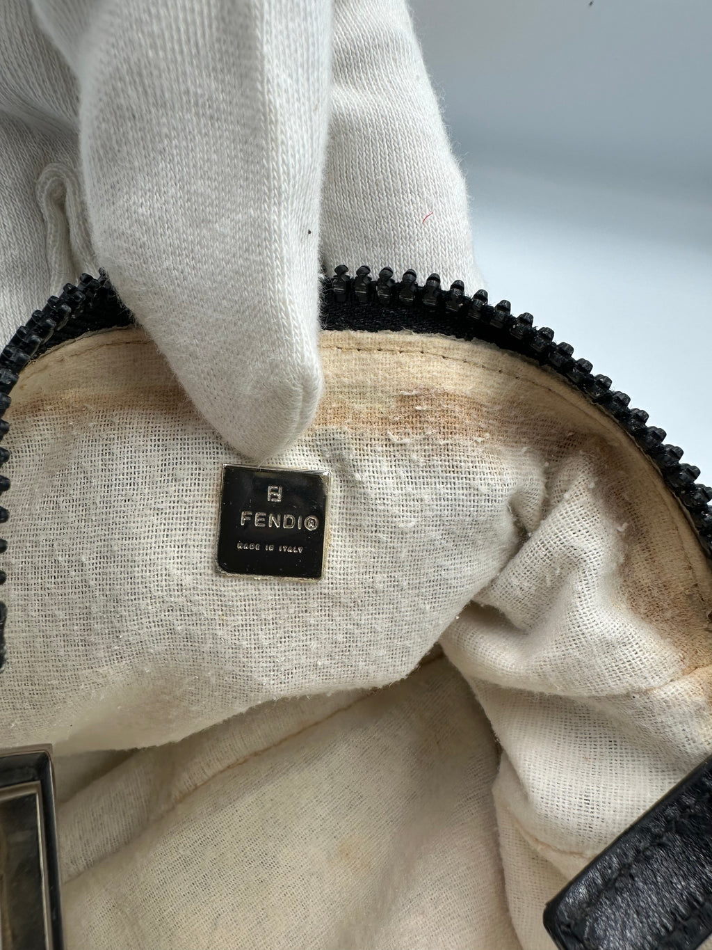 Fendi Zucca FF mini hobo handbag