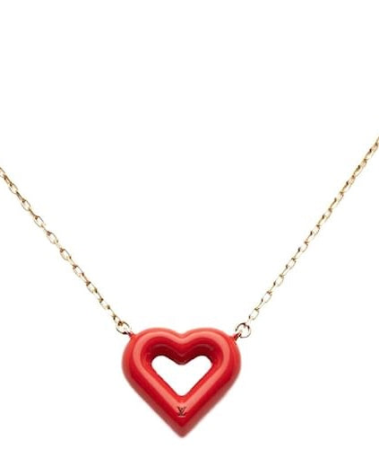 Louis Vuitton 2014 Red Heart Necklace from the LV&V collection