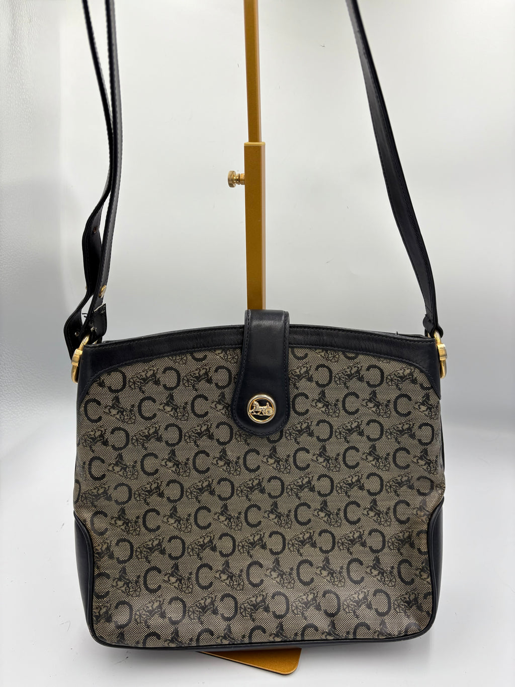 Celine Sulky black monogram shoulder/ crossbody bag