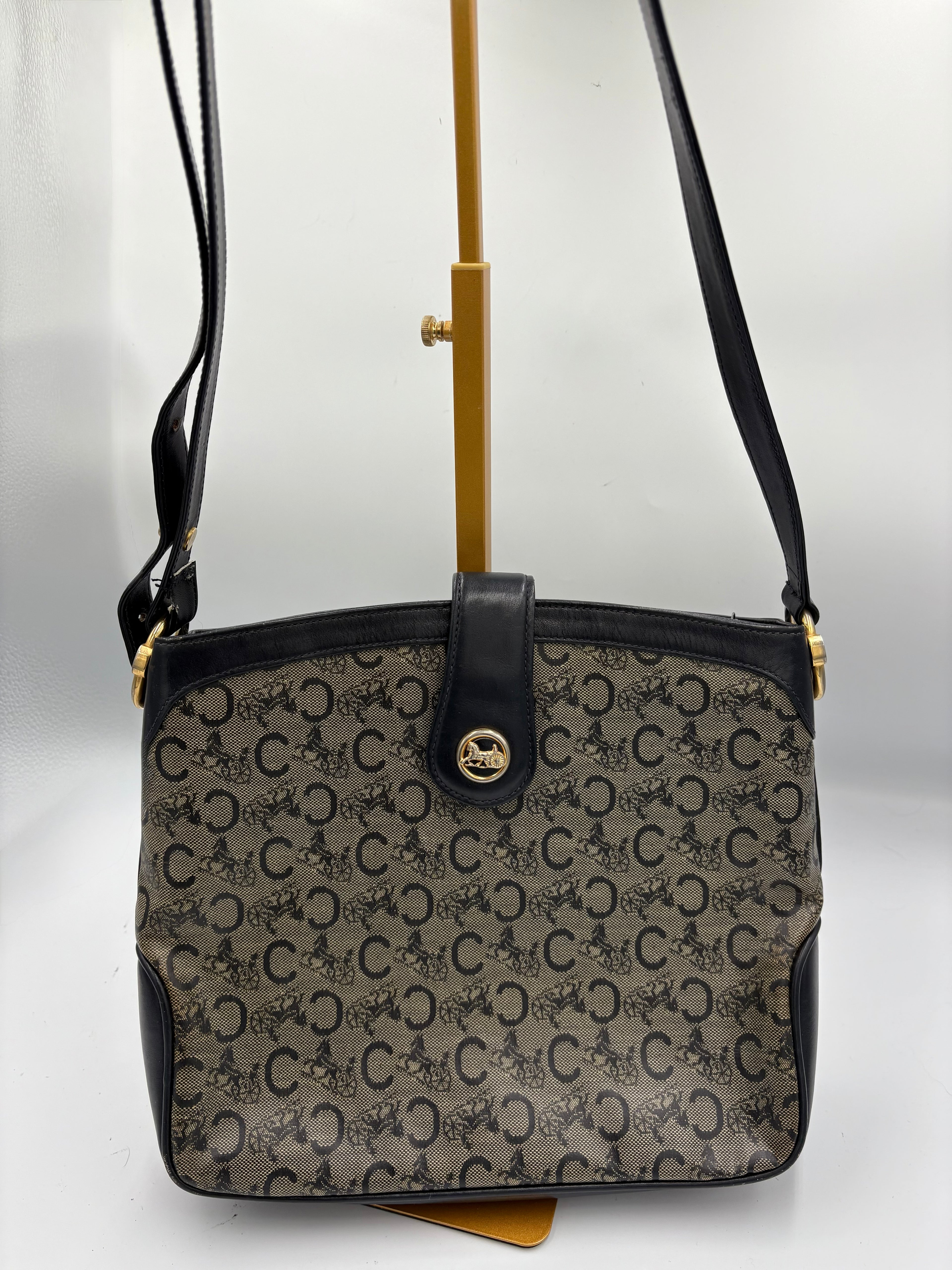 Celine Sulky black monogram shoulder/ crossbody bag