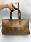 Fendi Zucchino boston monogram bag