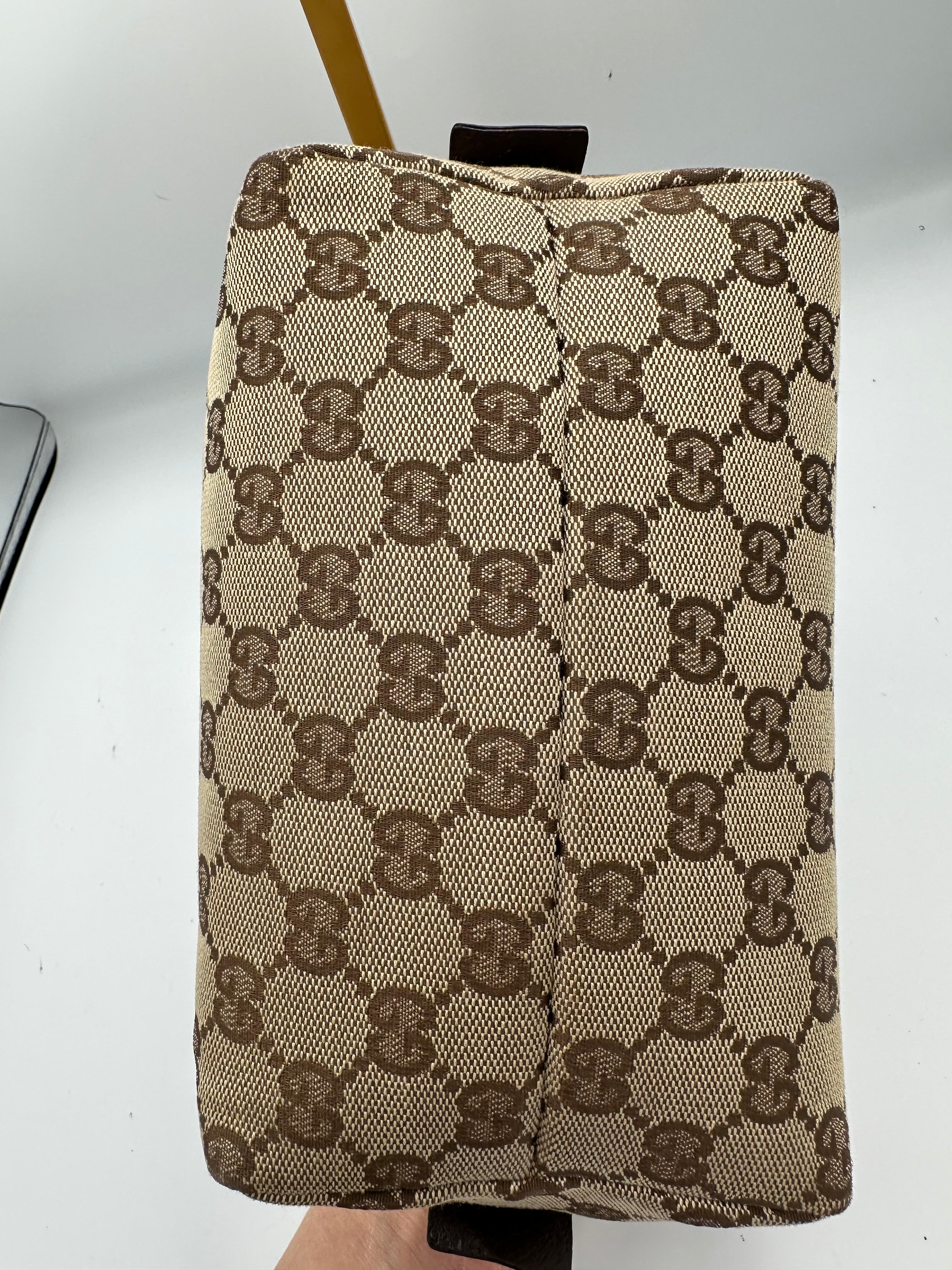Vintage Gucci GG Monogram Canvas Balthus Mini Tofu handbag