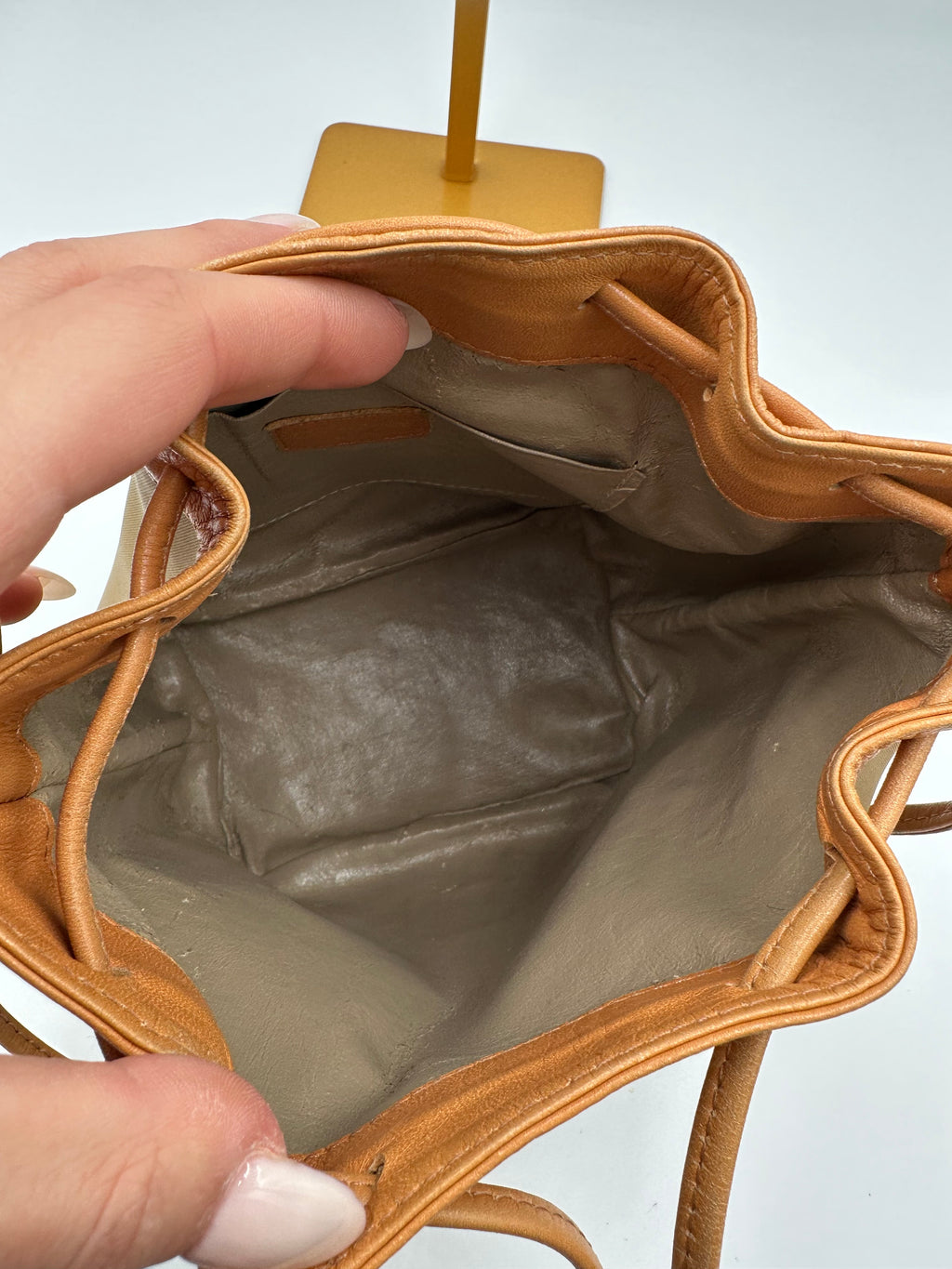 vintage Courrèges Paris mini bucket bag