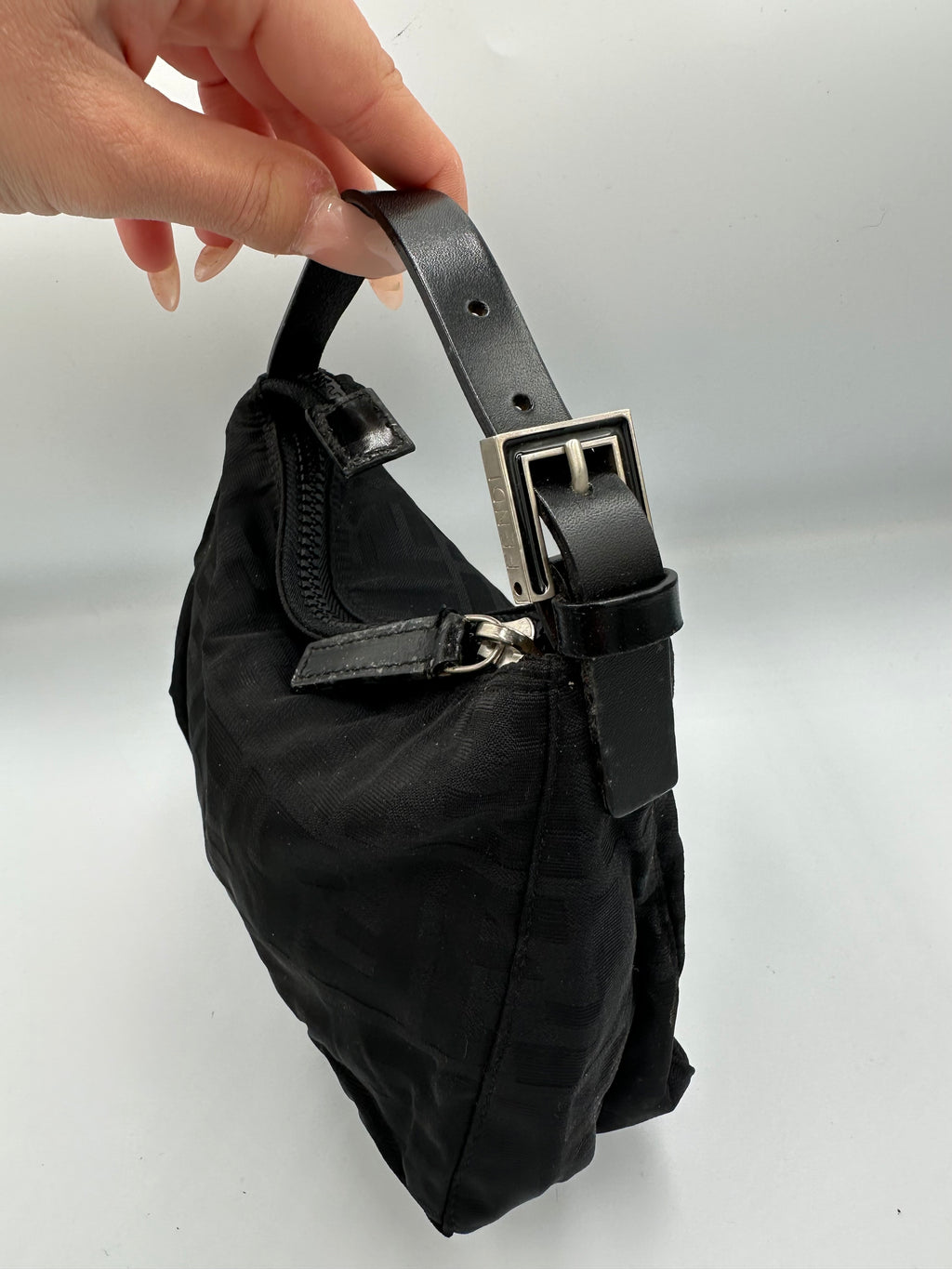 Fendi Zucca FF mini hobo handbag