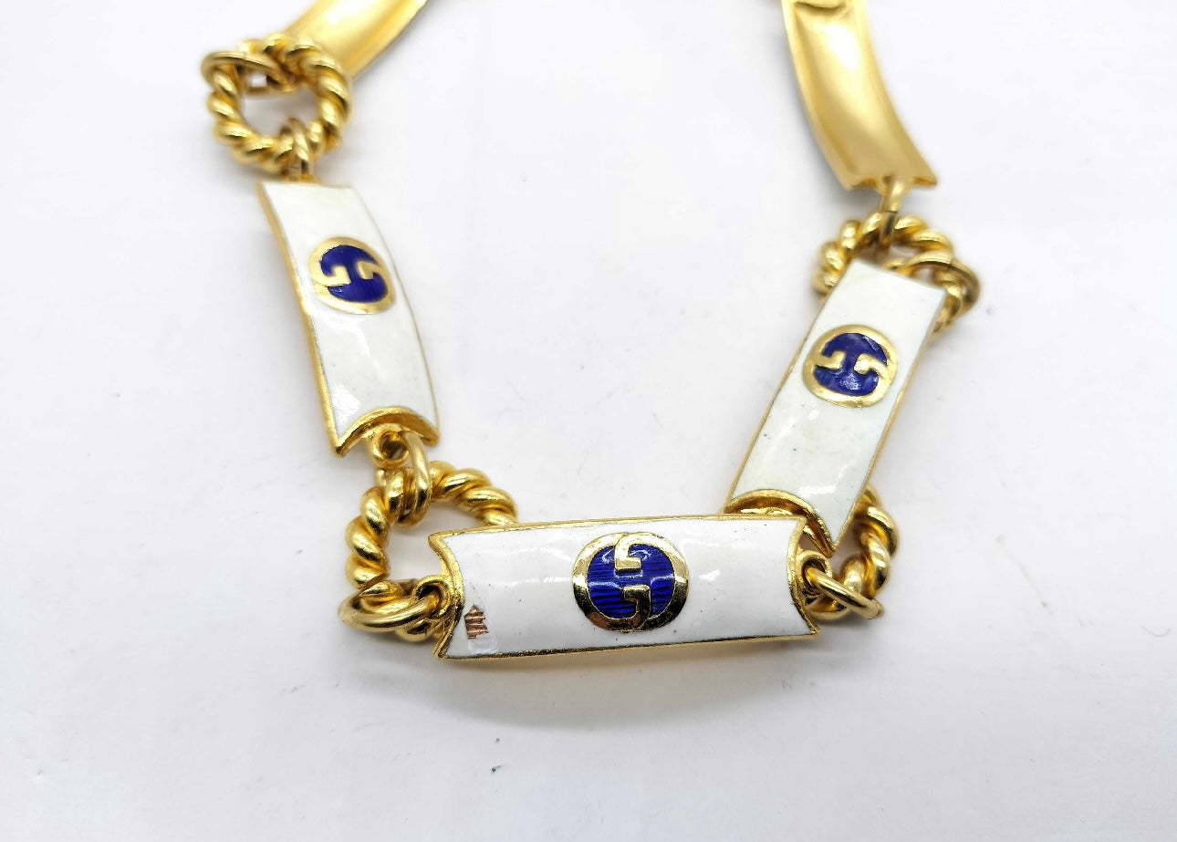 Vintage Gucci Made in Italy Signed 70s Belt/Necklace