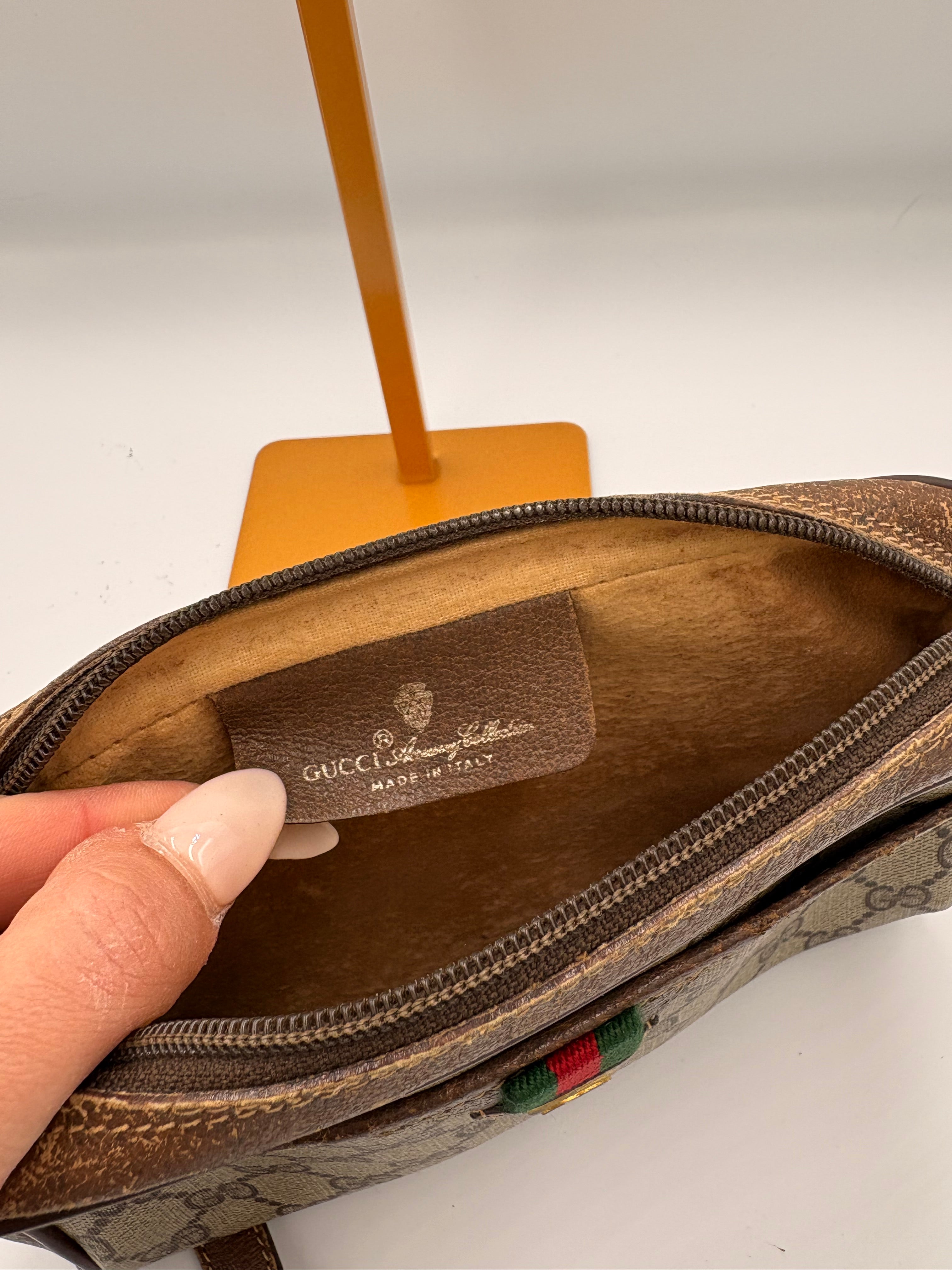 Gucci GG Supreme Web Sherry line crossbody