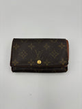 Louis Vuitton Alexandra Brown Leather Monogram Wallet
