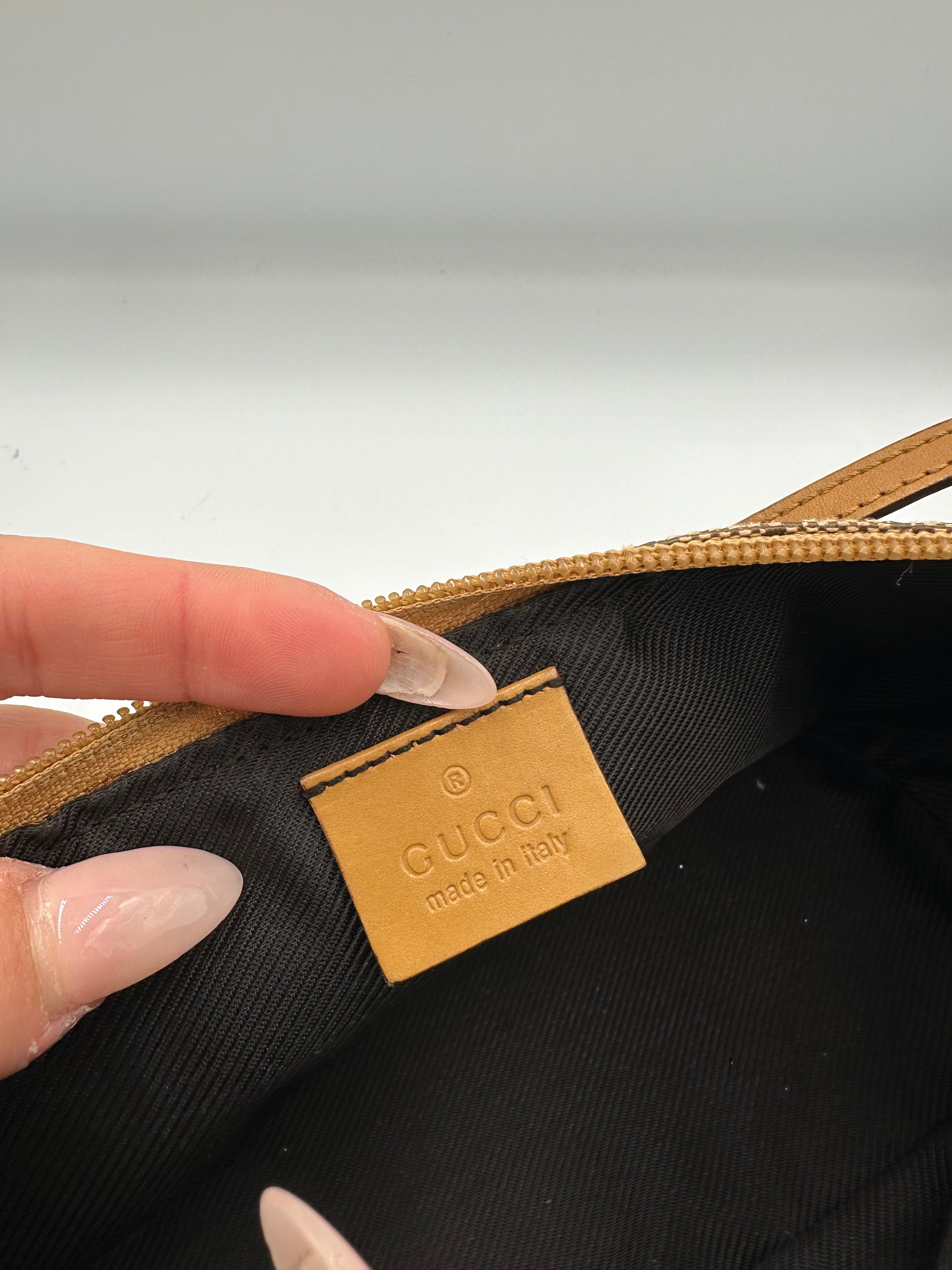 Gucci boat monogram pochette