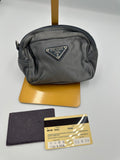 Prada 1998 satin pouch in the colour “Denim”