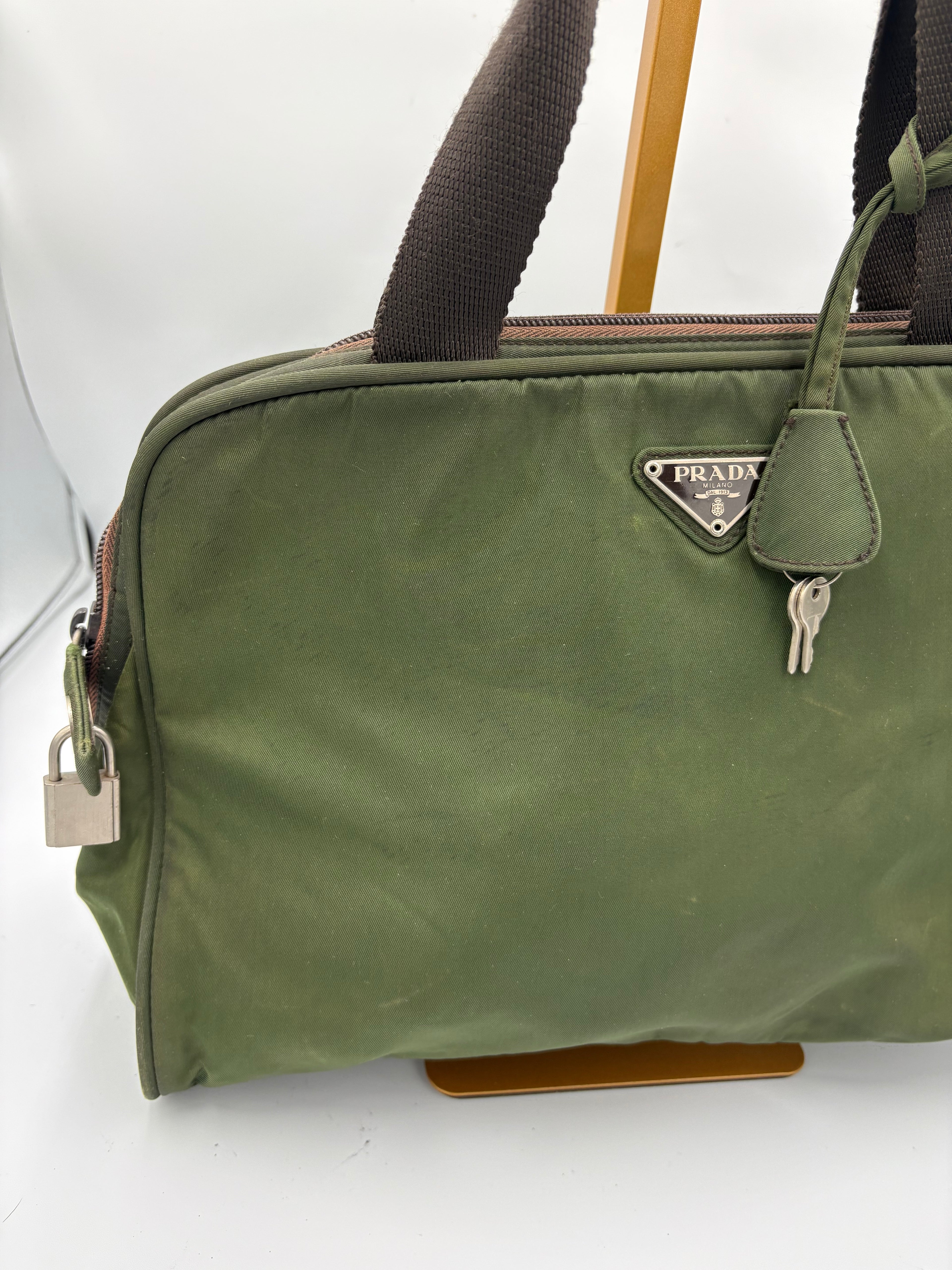 Prada Tessuto Nylon handbag in forest green