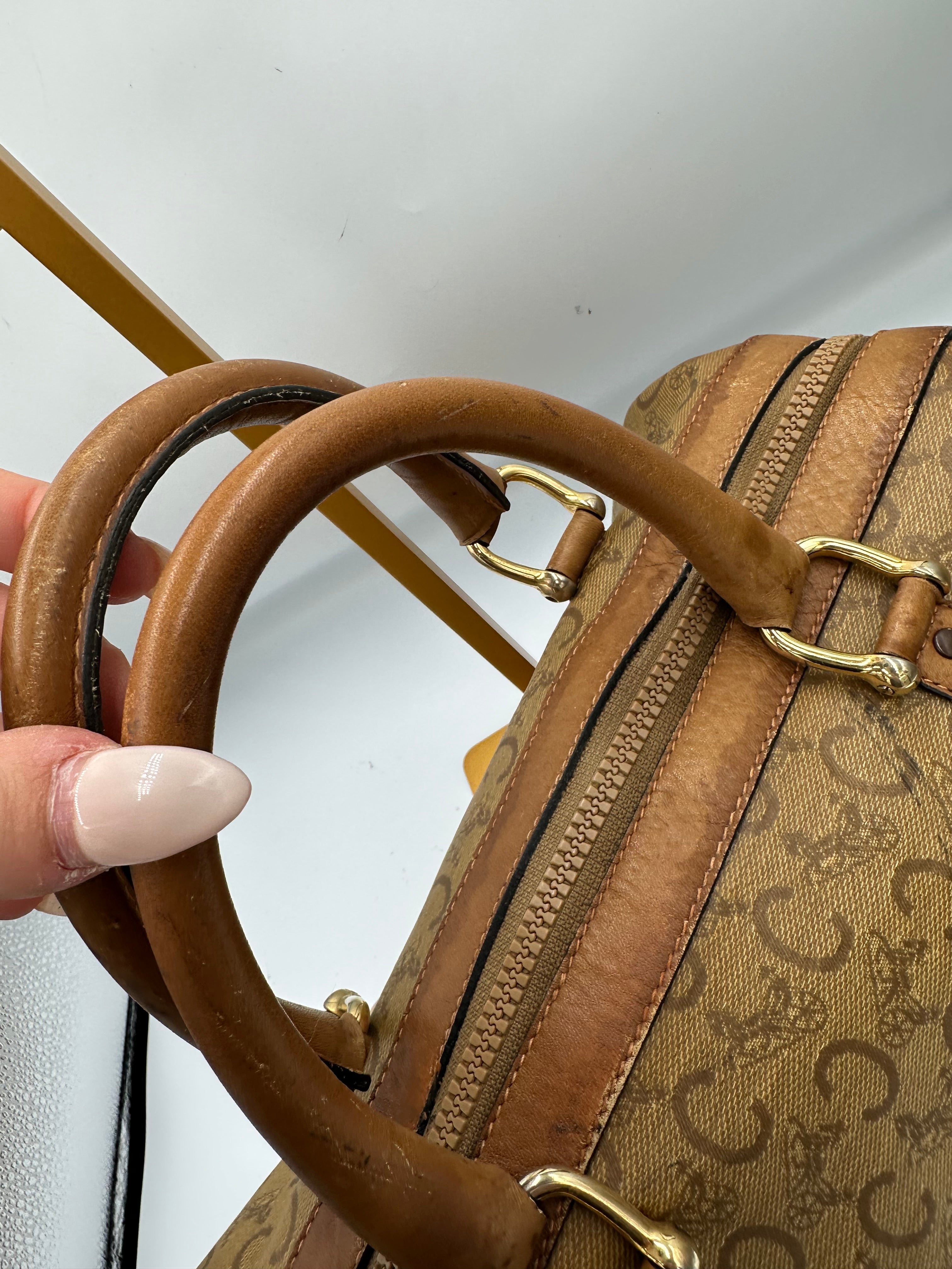 Vintage Celine Macadam Boston bag