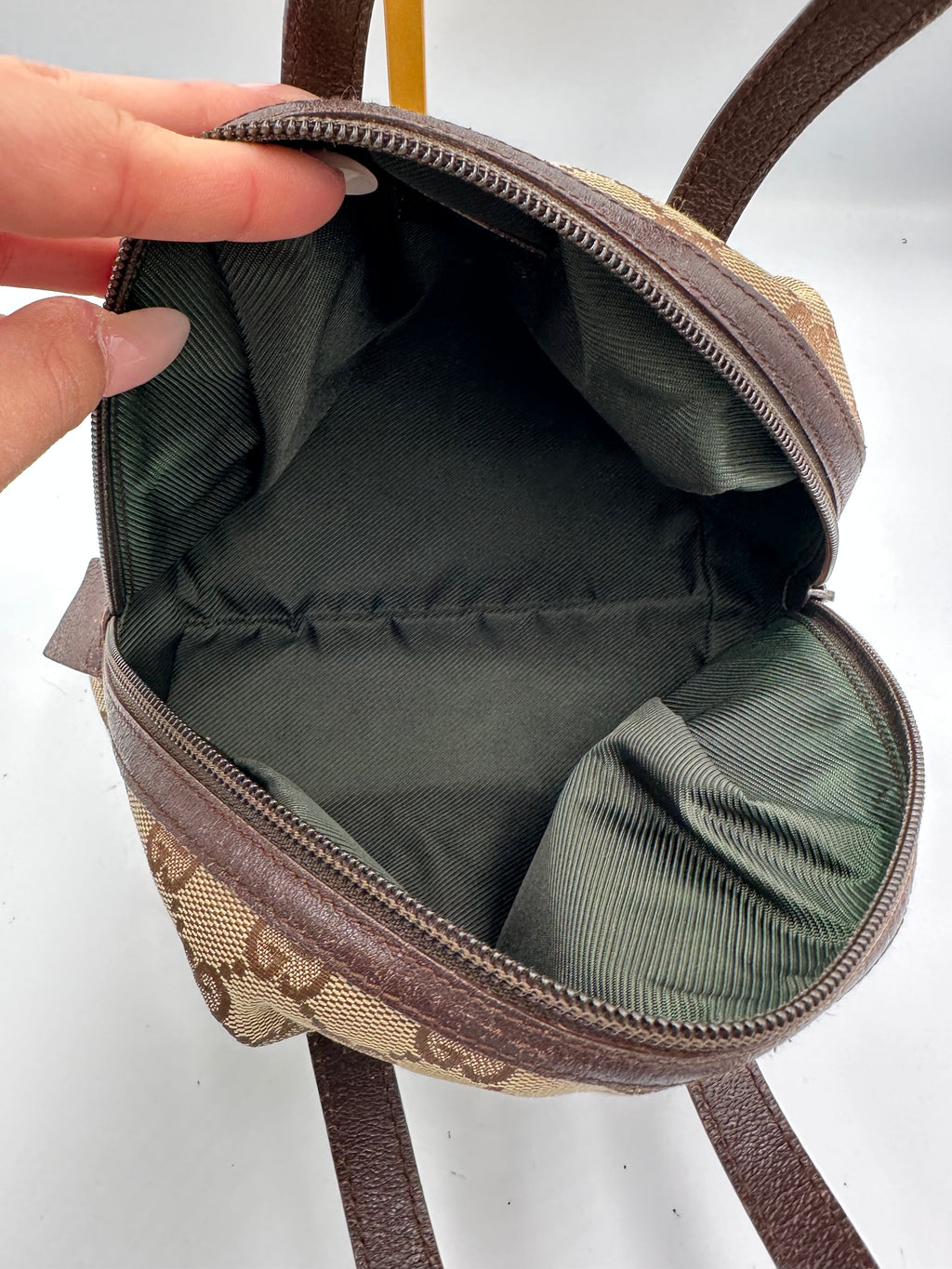 Vintage Gucci GG Monogram Canvas Balthus Mini Tofu handbag