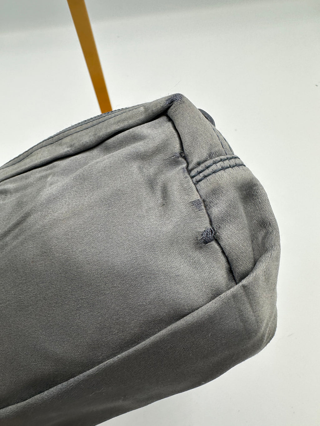 Prada 1998 satin pouch in the colour “Denim”