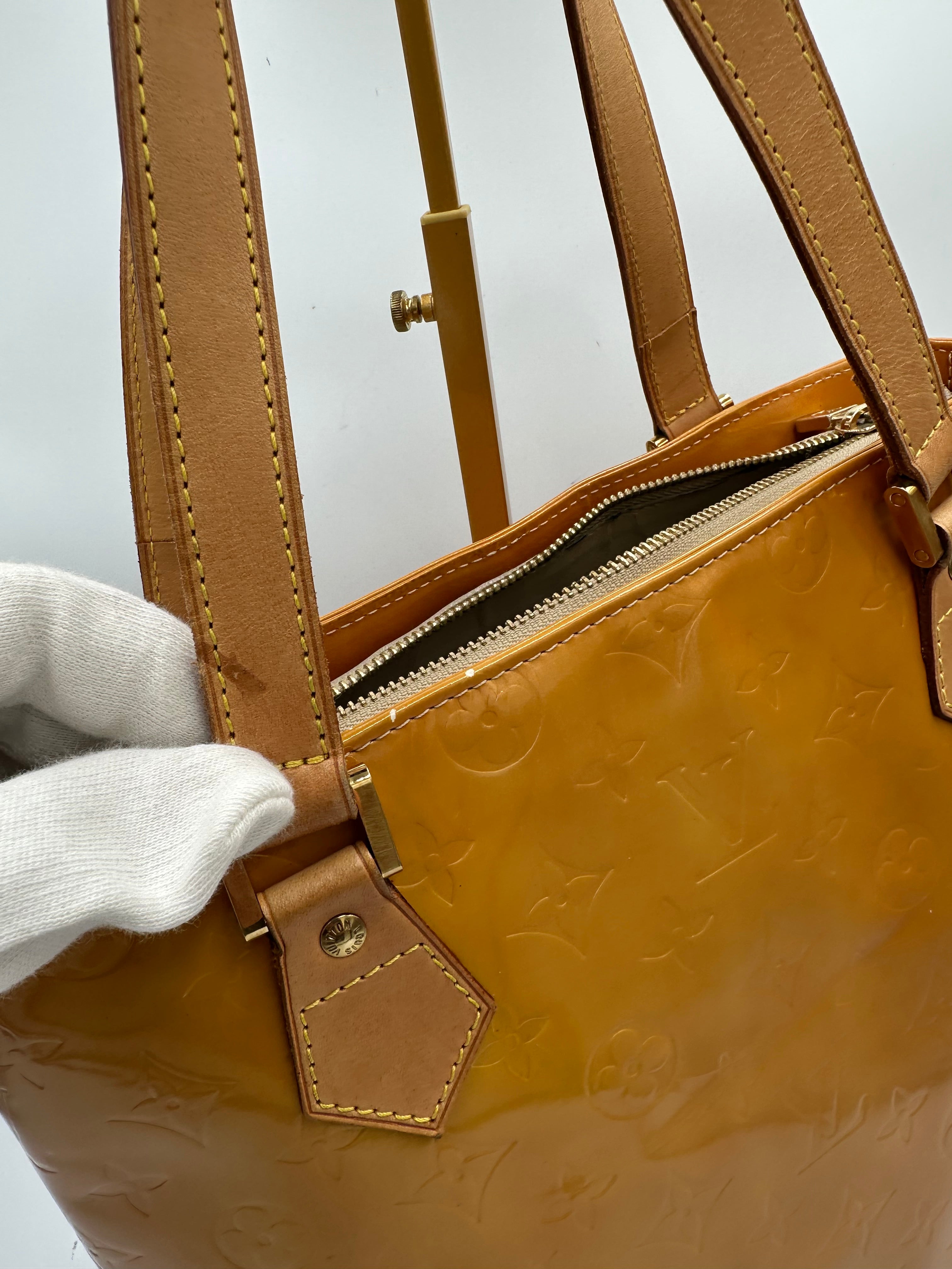 Louis Vuitton Houston Monogram Vernis Orange shoulder bag