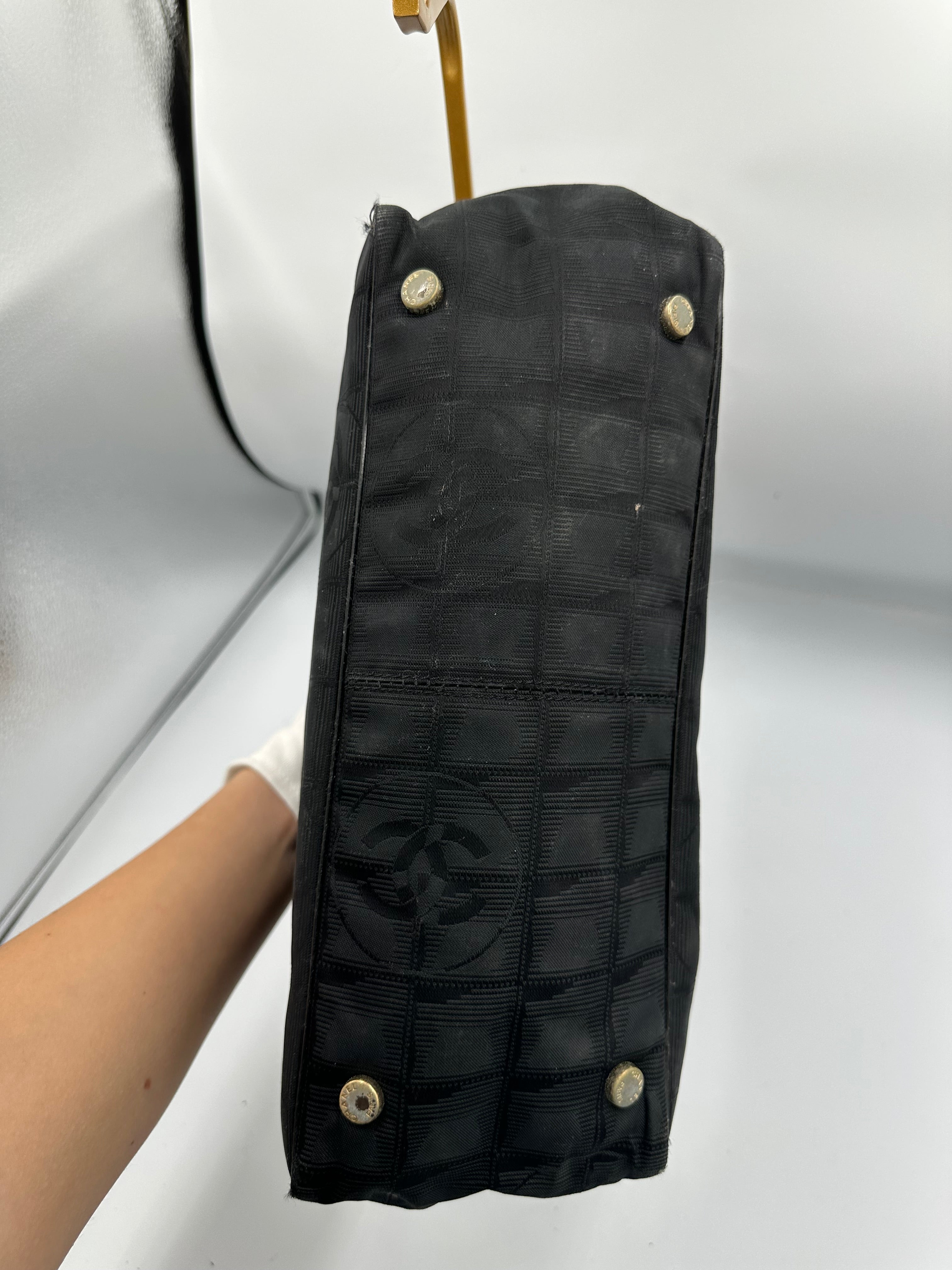 Chanel 2004 black Travel Line tote bag