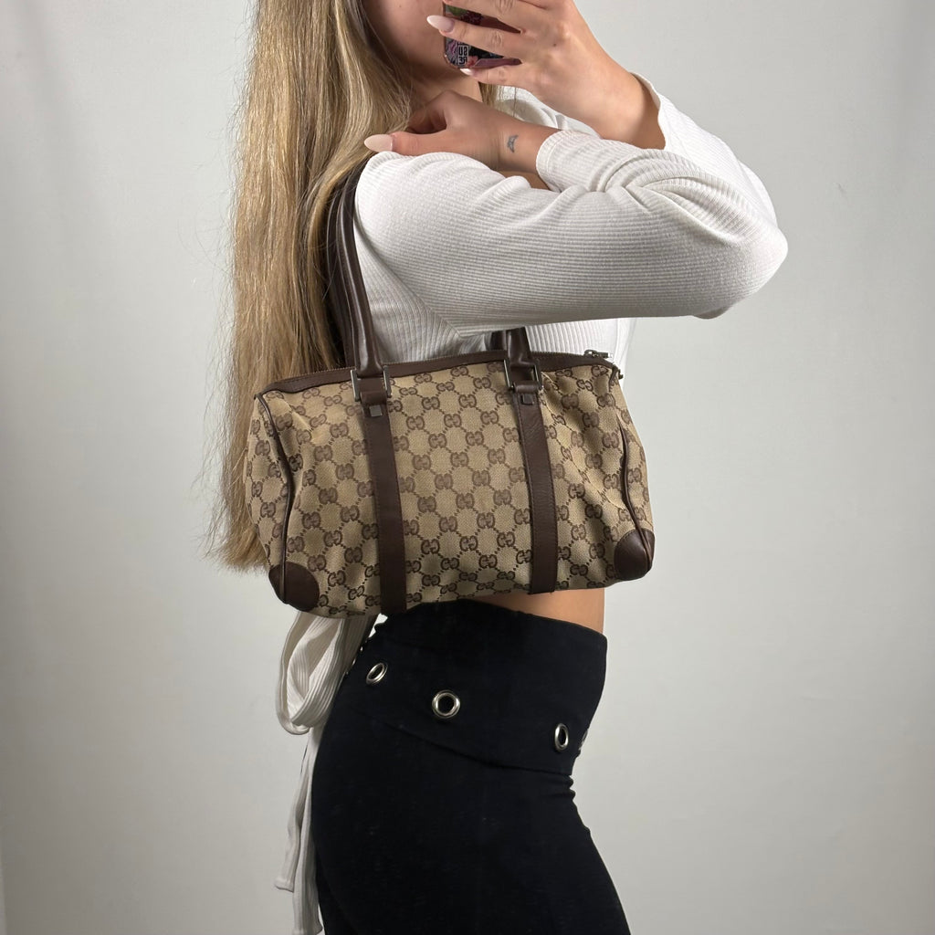 Vintage Gucci Boston shoulder bag monogram