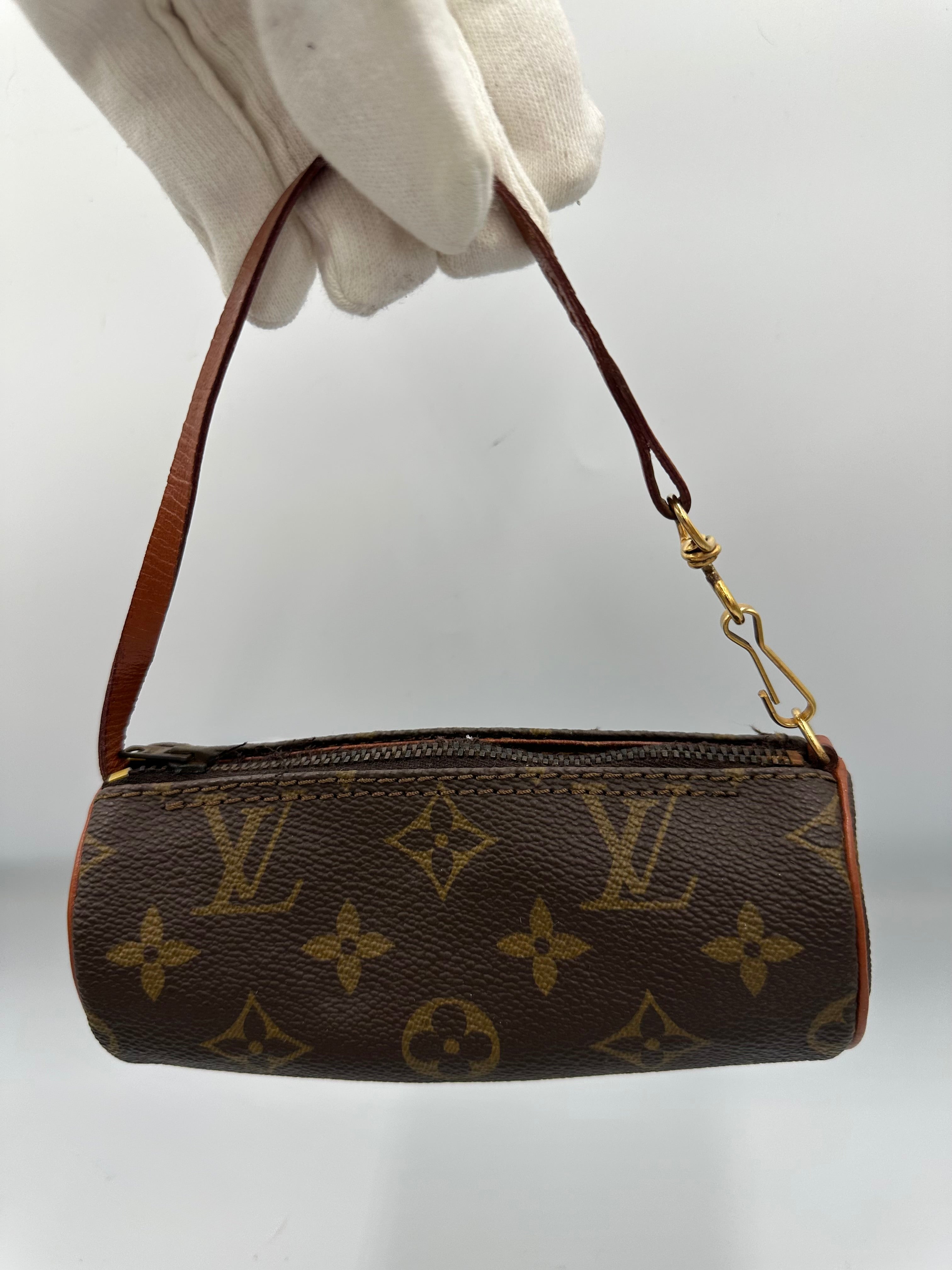 Vintage 90s Louis Vuitton leather monogram mini papillon