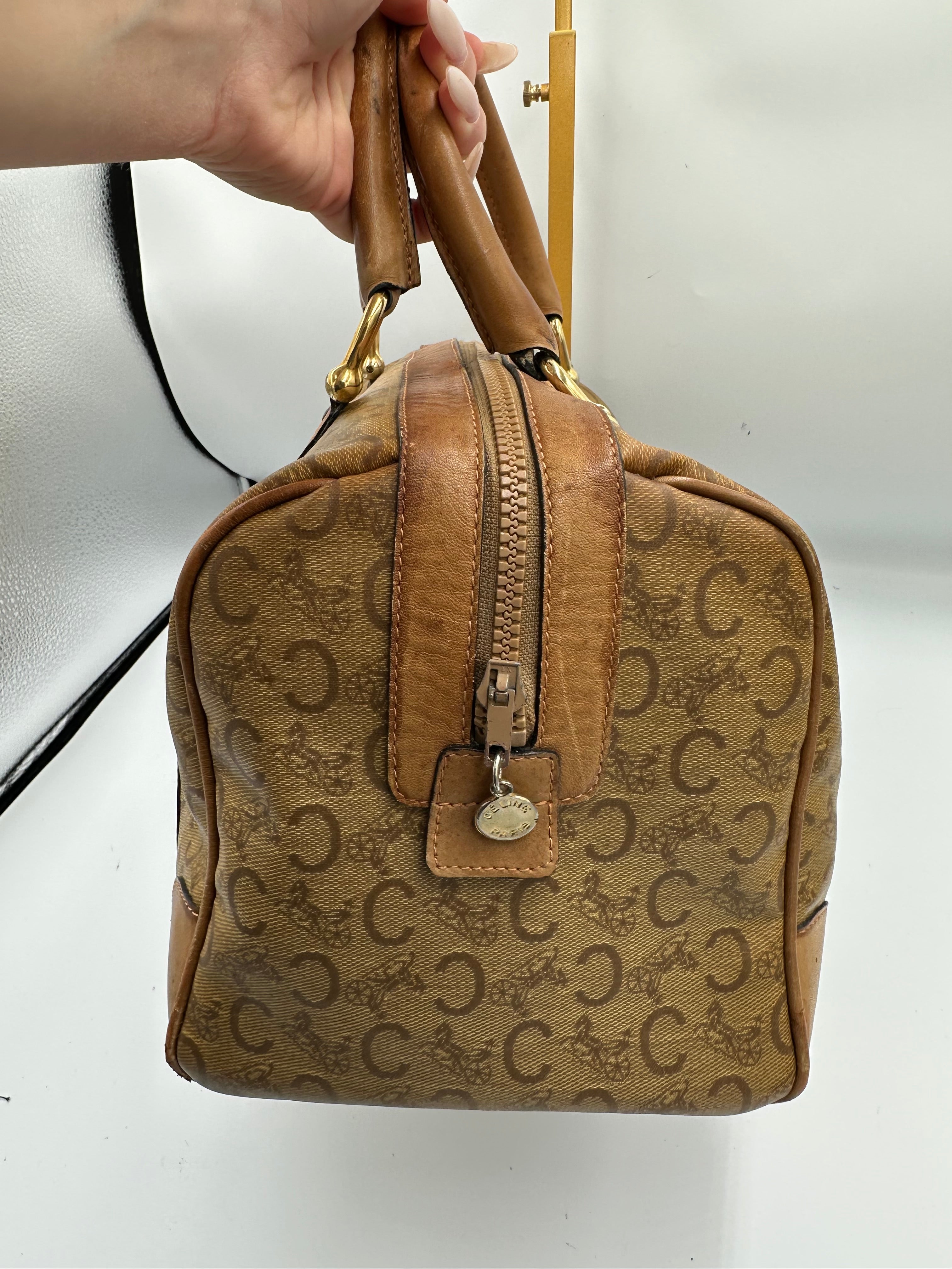 Vintage Celine Macadam Boston bag