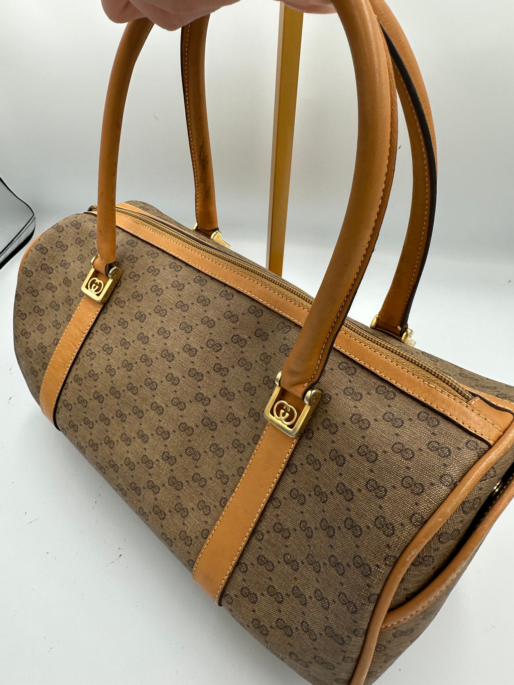 Vintage Gucci Micro GG Supreme boston handbag