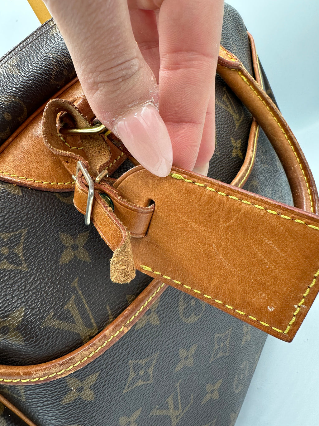 Vintage 90s Louis Vuitton Deauville monogram leather bag