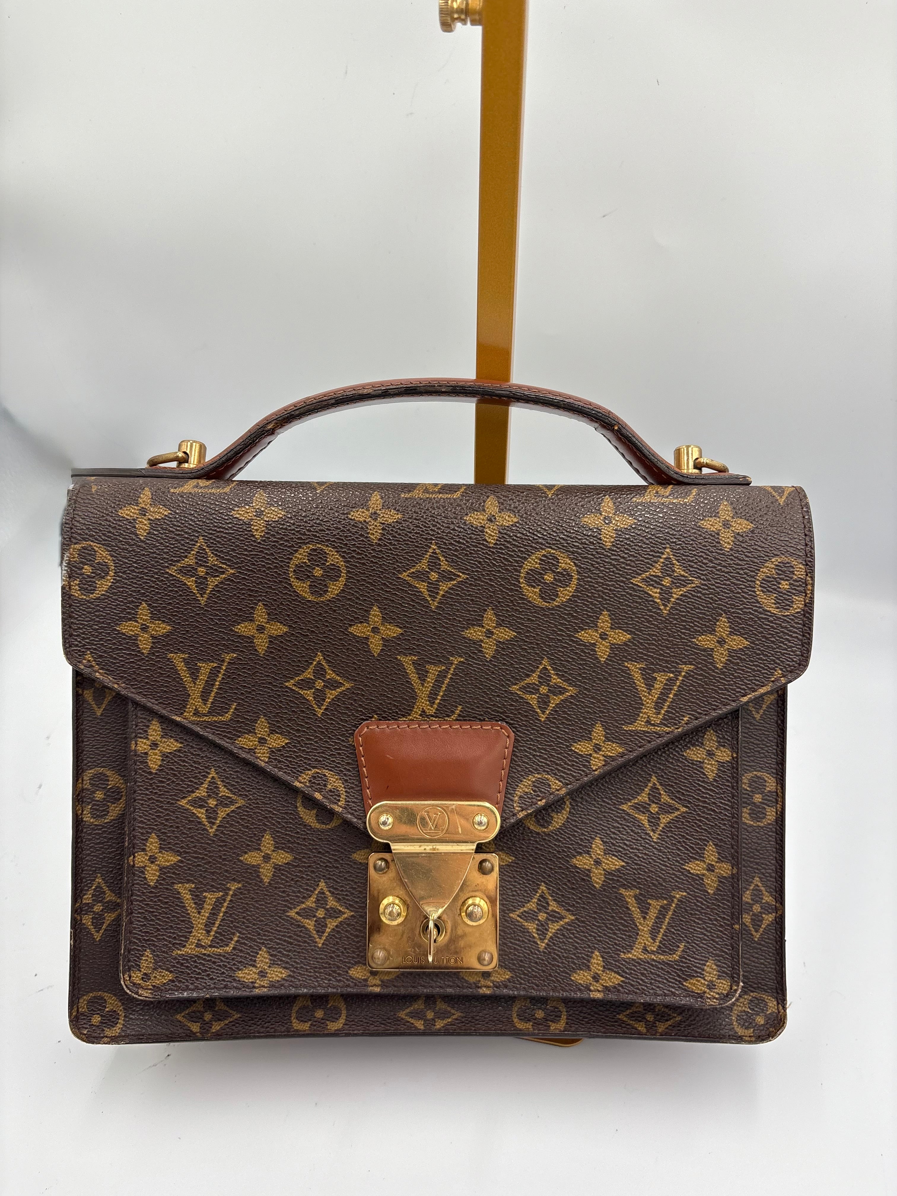 Louis Vuitton Monceau 28 Vintage bag structured top-handle satchel