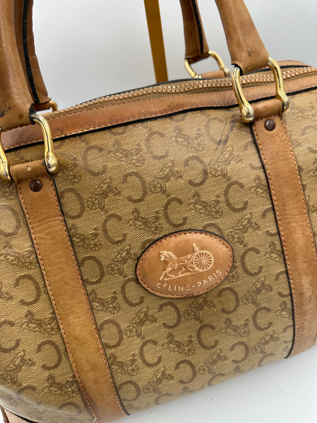 Vintage Celine Macadam Boston bag