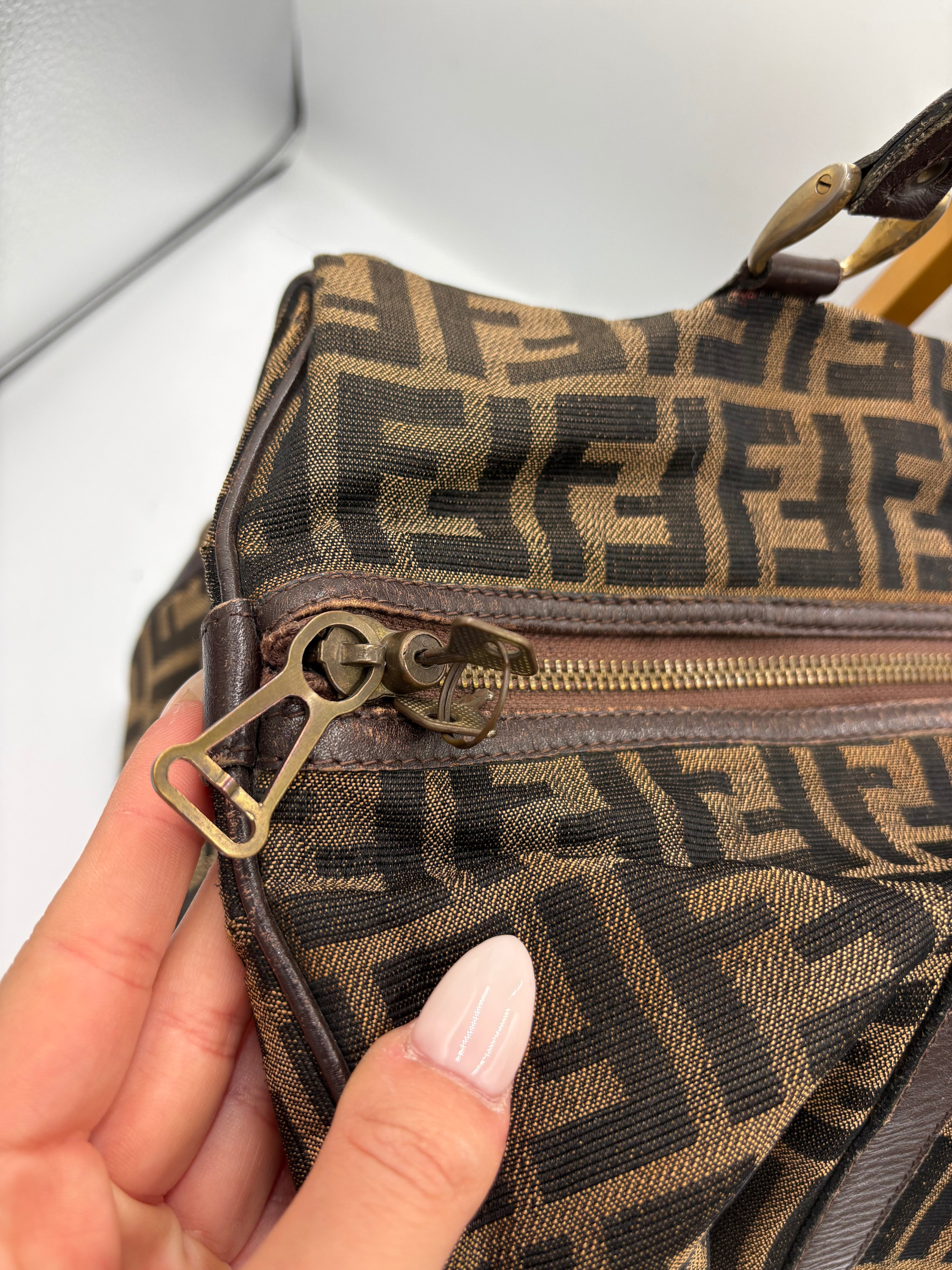 Fendi 90s Zucca Boston Monogram shoulder bag