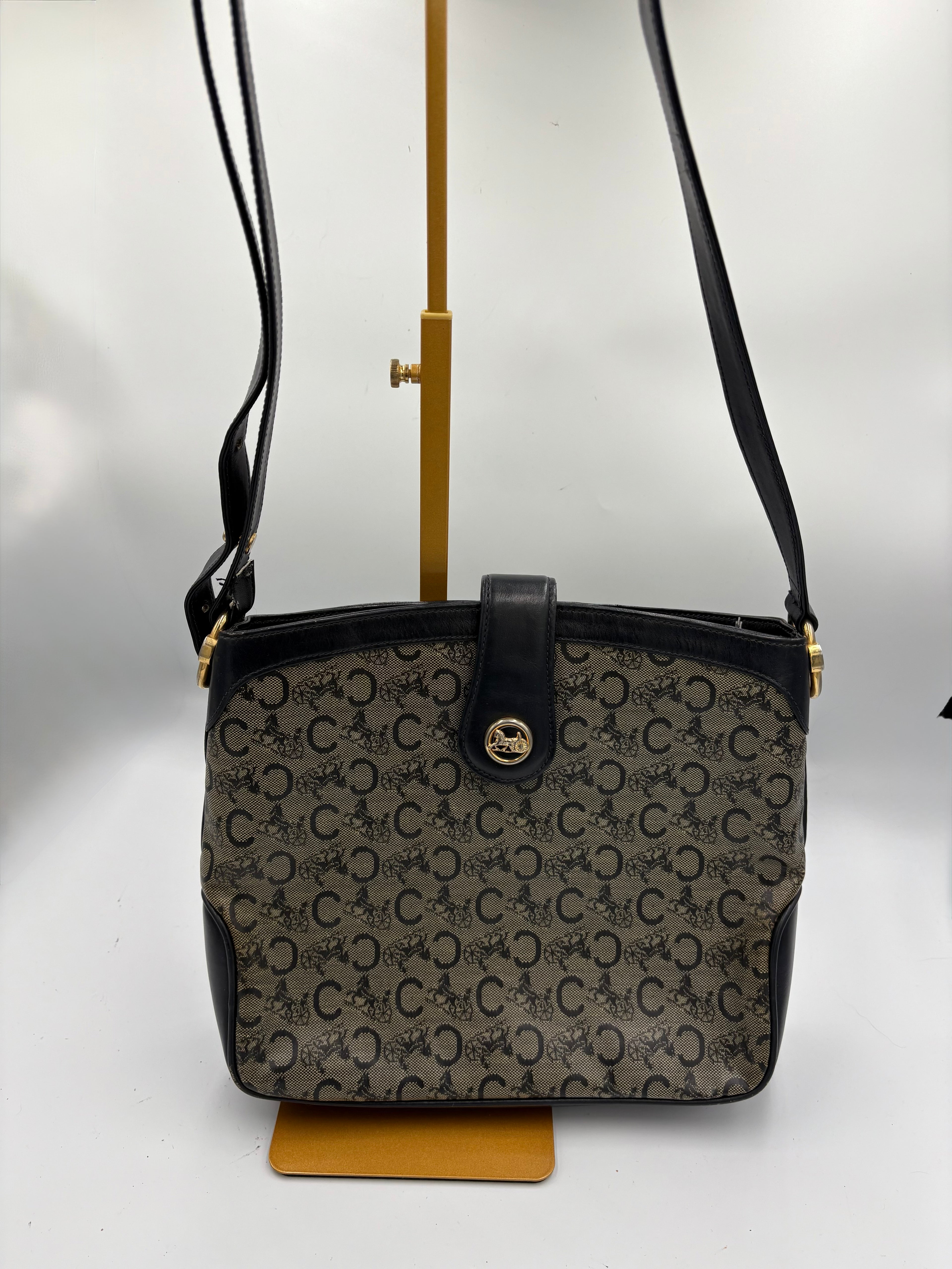 Celine Sulky black monogram shoulder/ crossbody bag