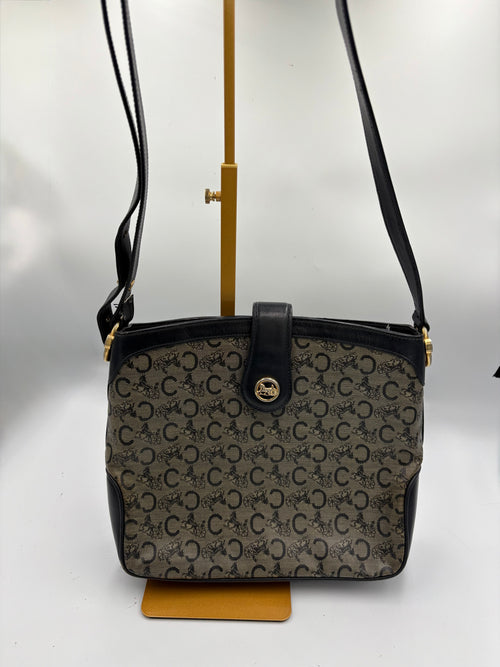Celine Sulky black monogram shoulder/ crossbody bag