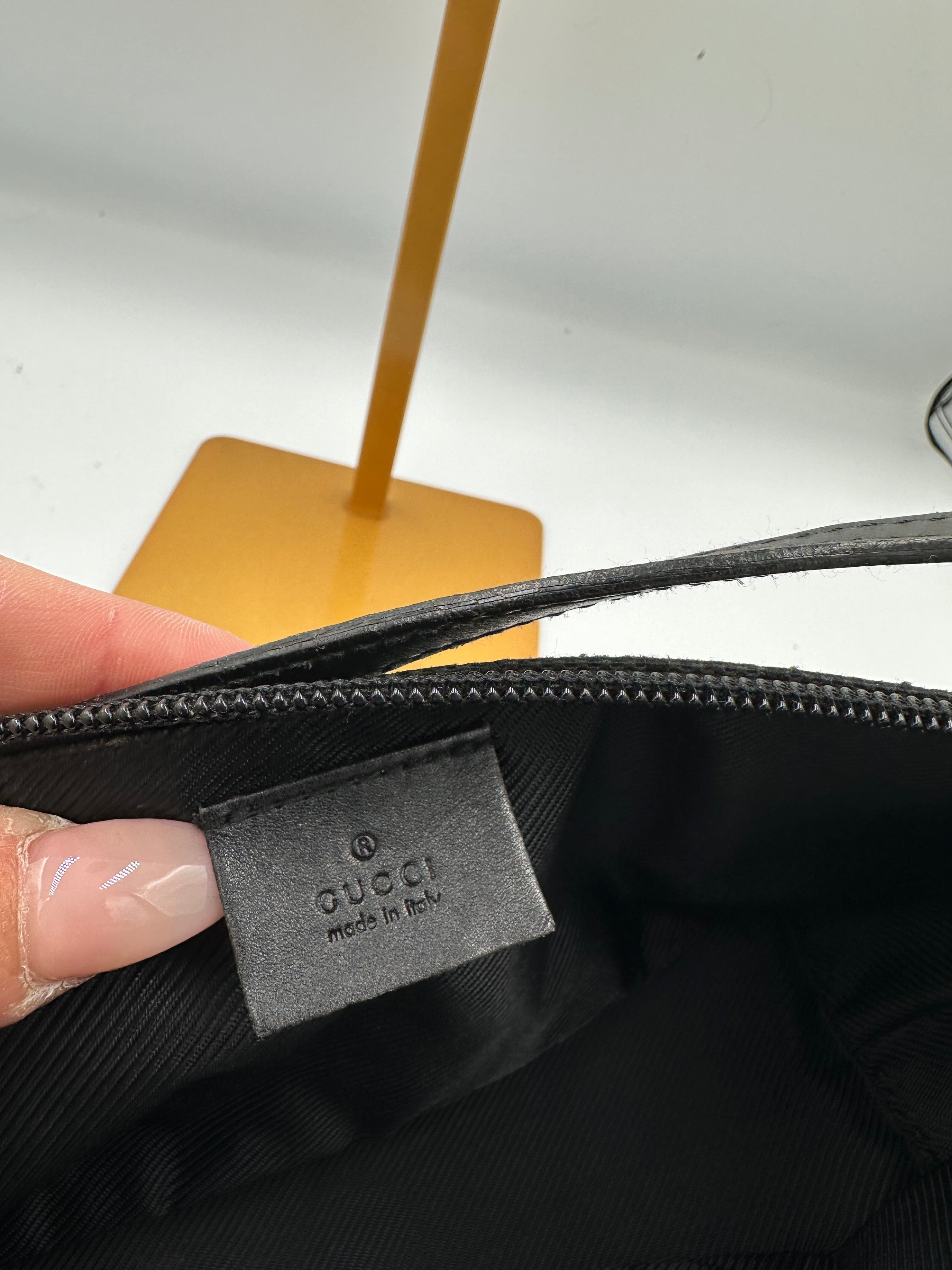Gucci GG canvas boat pochette handbag