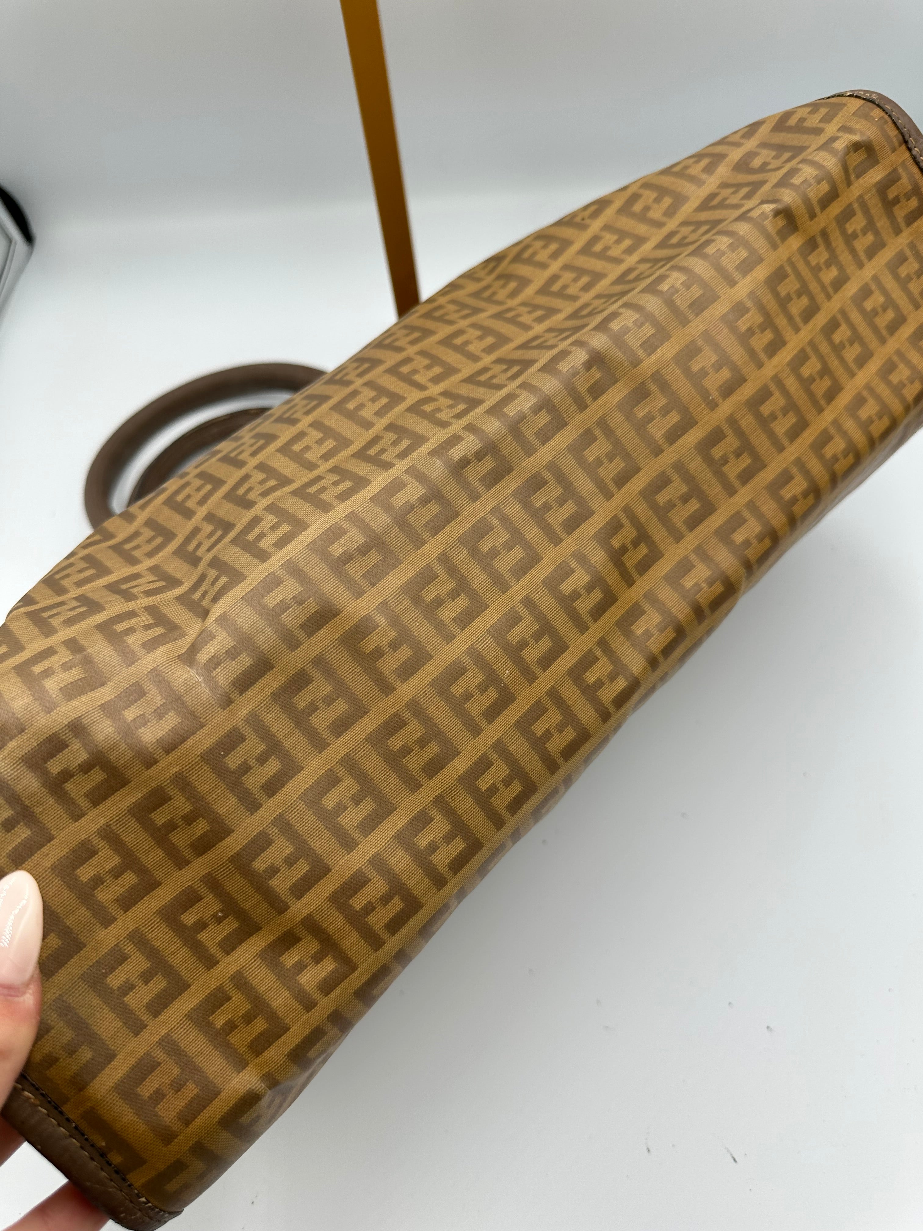 Fendi Zucchino boston monogram bag