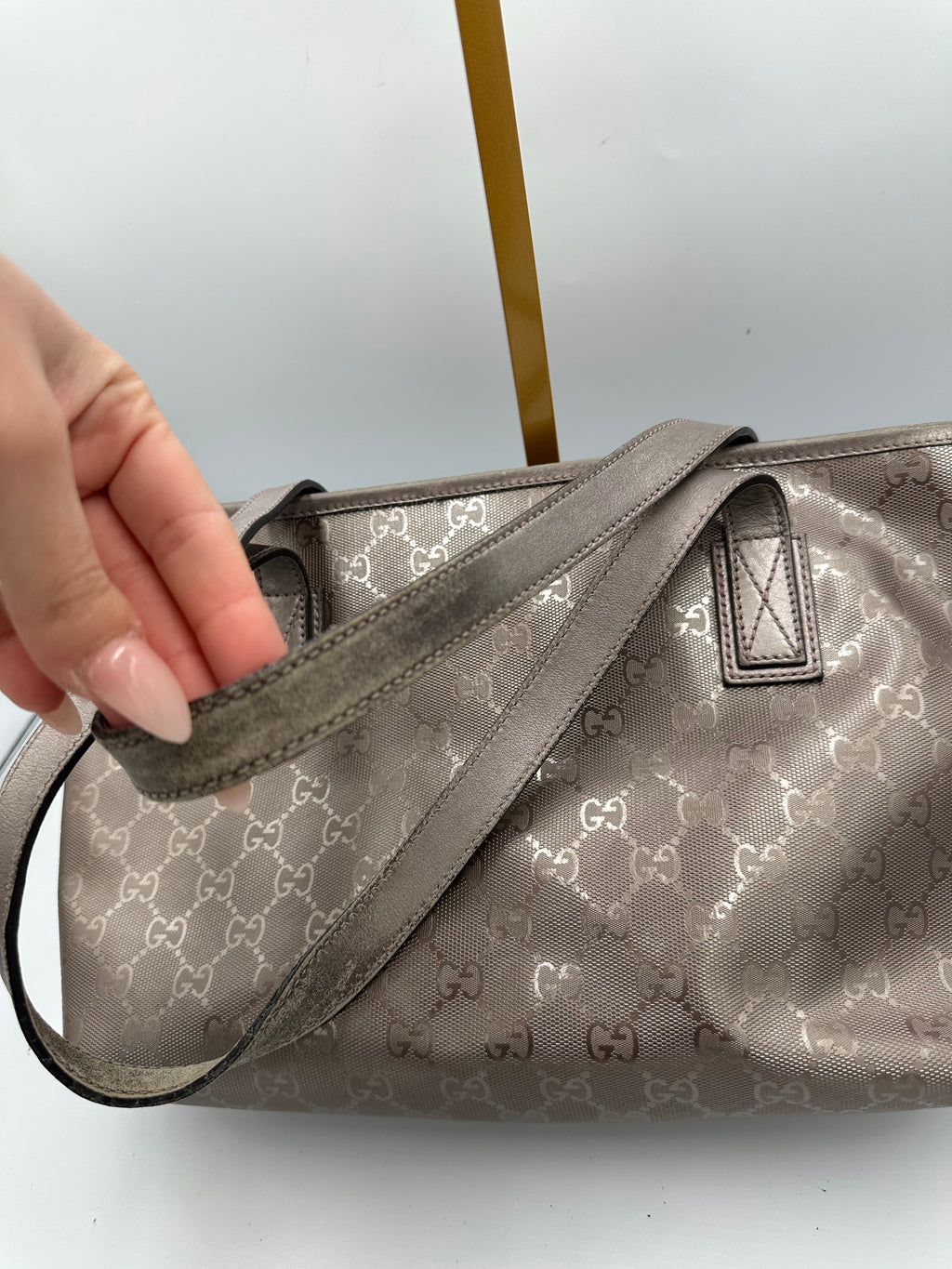 Gucci Imprime silver shoulder bag